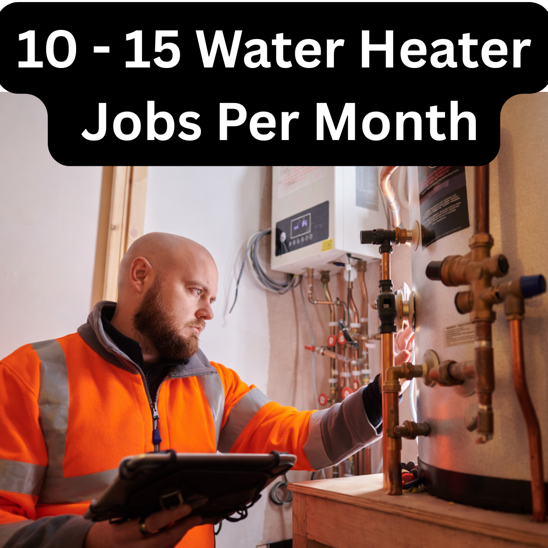 LeadFlow Digital Facebook ad: 10+ Water Heater Install /month Guranteed