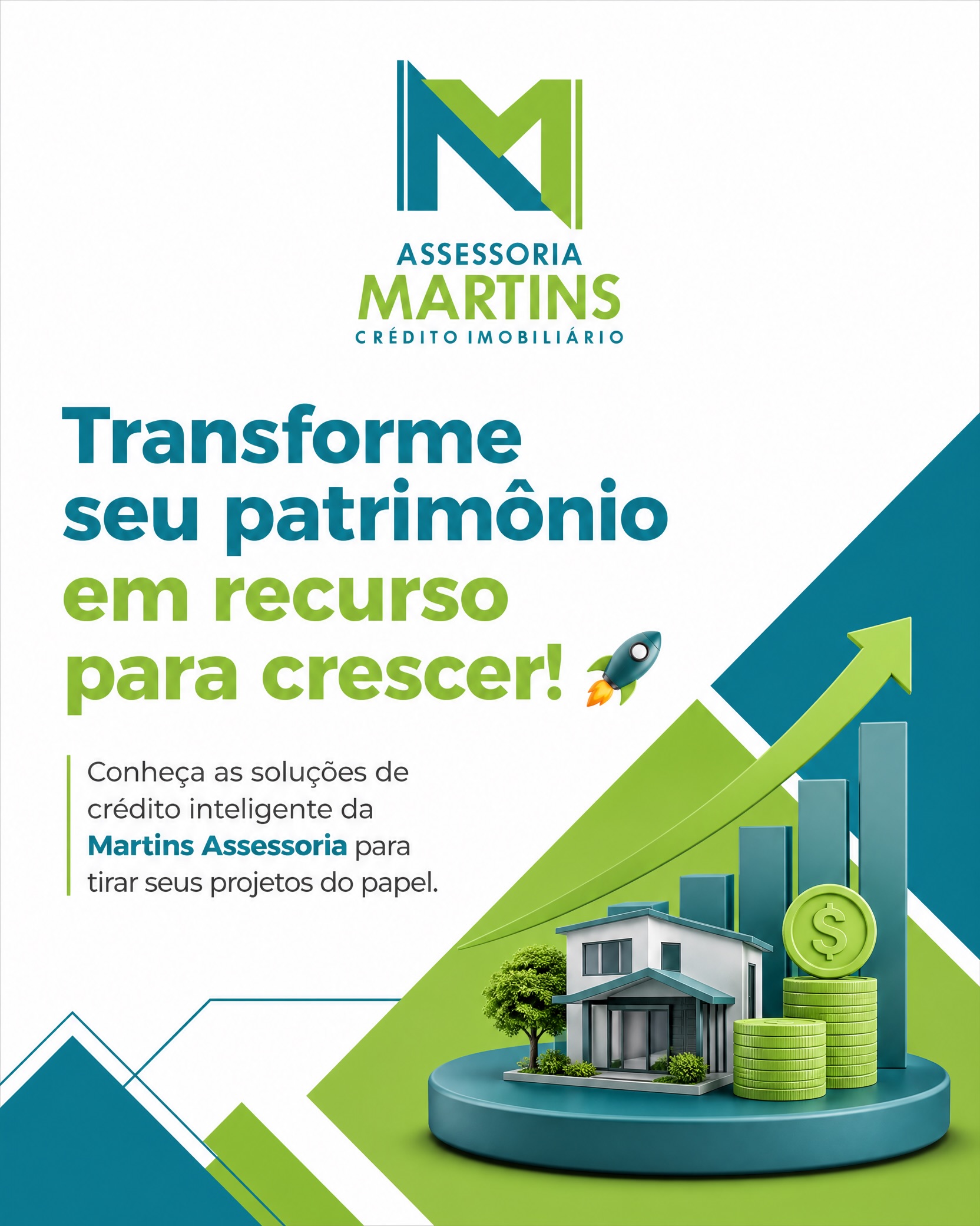 Assessoria Martins Crédito Imobiliário Facebook ad: Seu imóvel pode abrir portas que você nem…