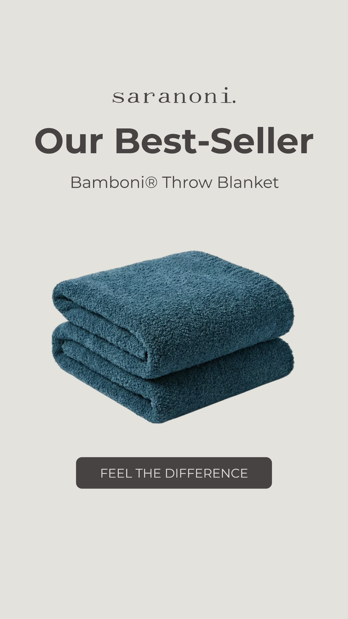Saranoni Luxury Blankets Facebook ad from Jan 6, 2026