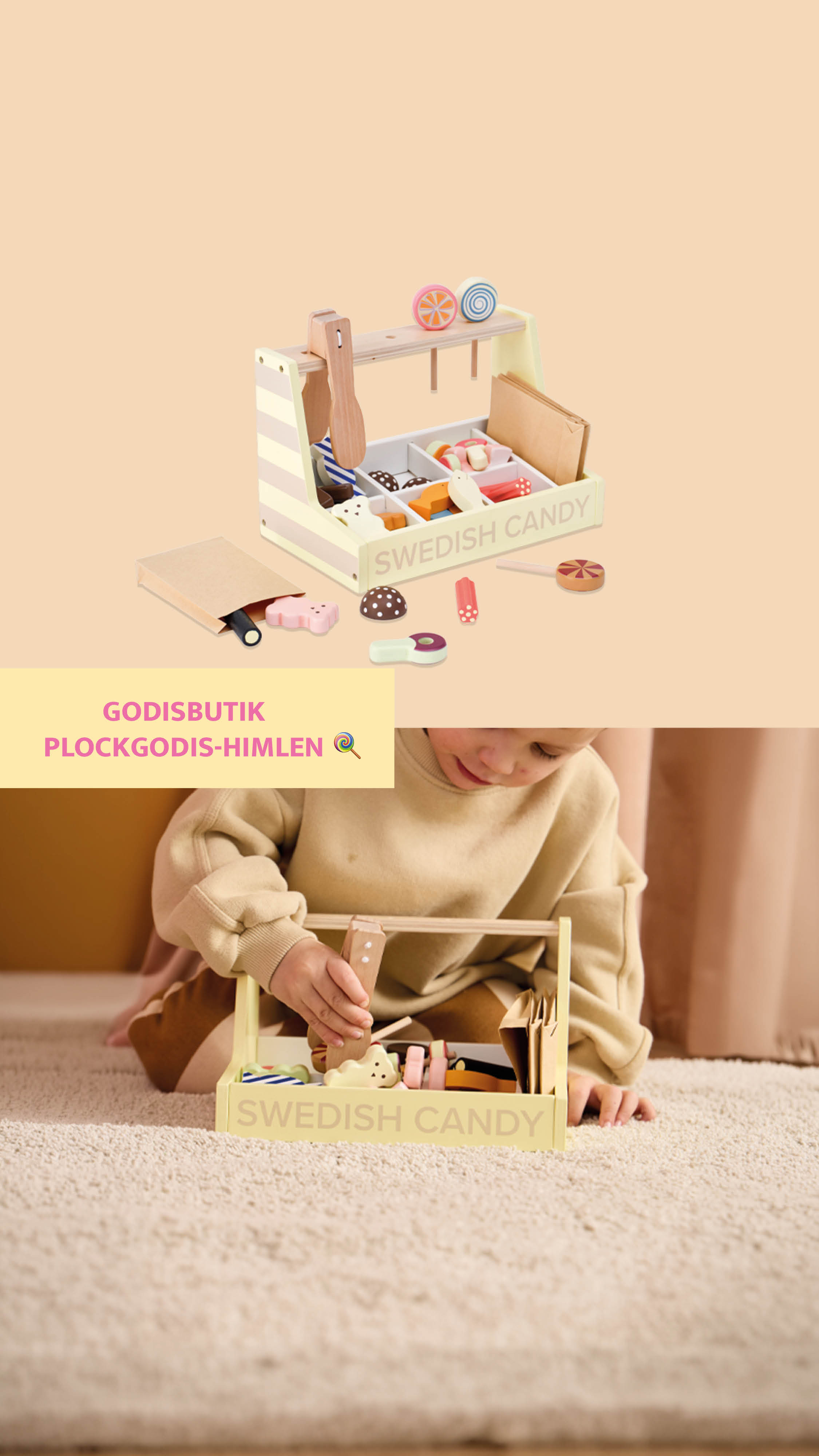 Kids Concept Facebook ad: Lekfull inredning i skandinavisk design