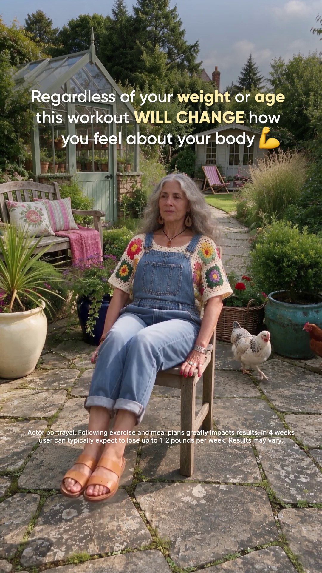 Tori Repa Facebook ad: Start Chair Yoga routine