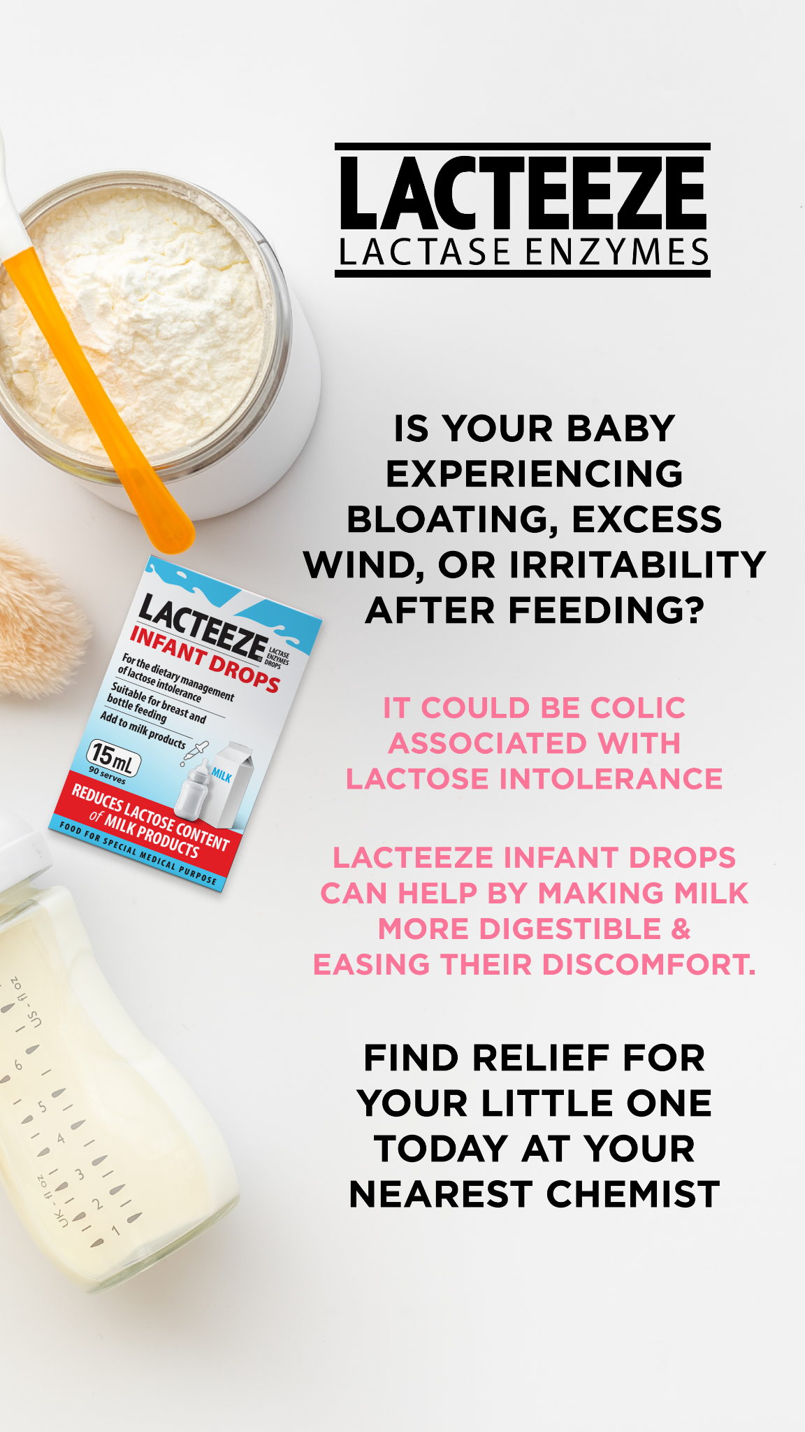 Lacteeze Facebook ad from Nov 26, 2024