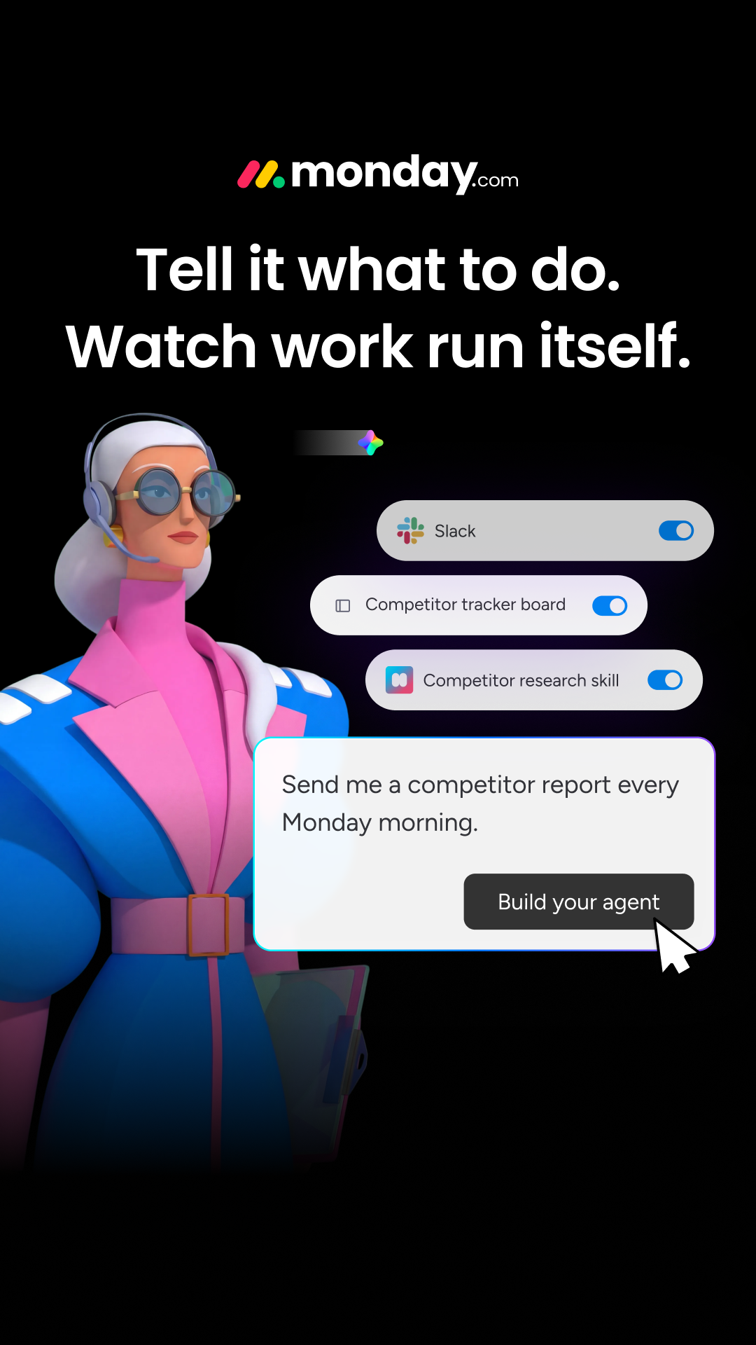 monday.com Facebook ad