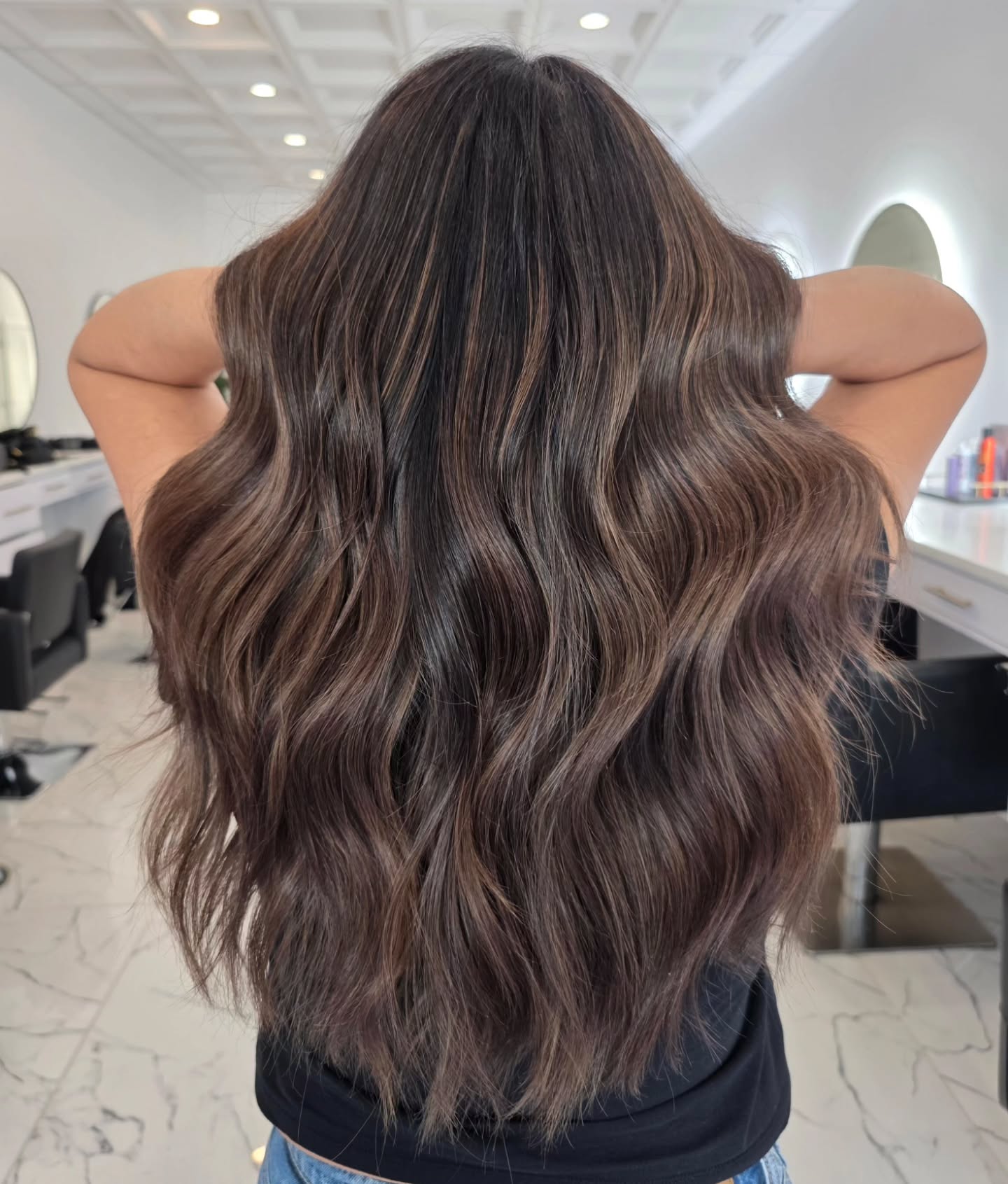 evniahairstudio Facebook ad: Balayage done by Sky @sky_thecolorartist at @evniahairstudio