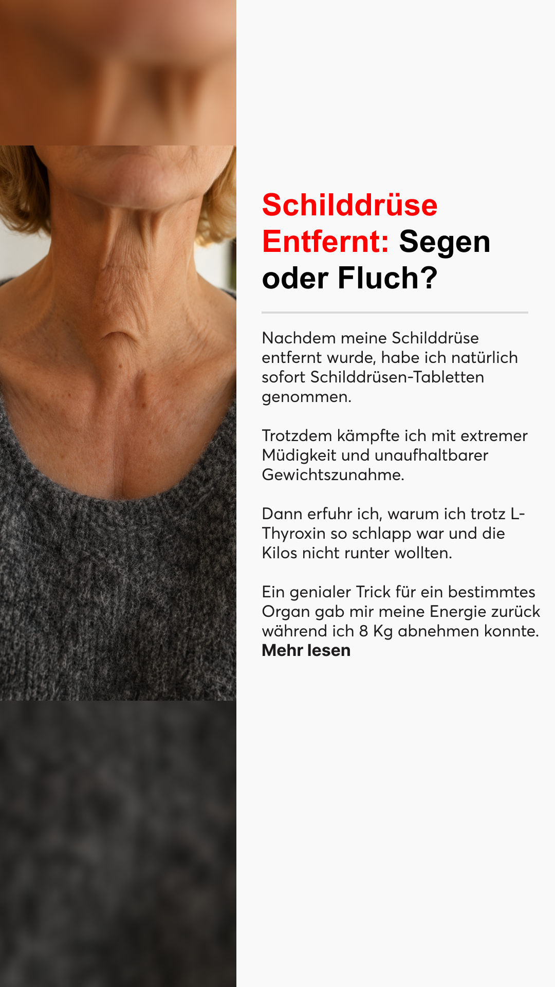 Mission Schilddrüse Facebook ad