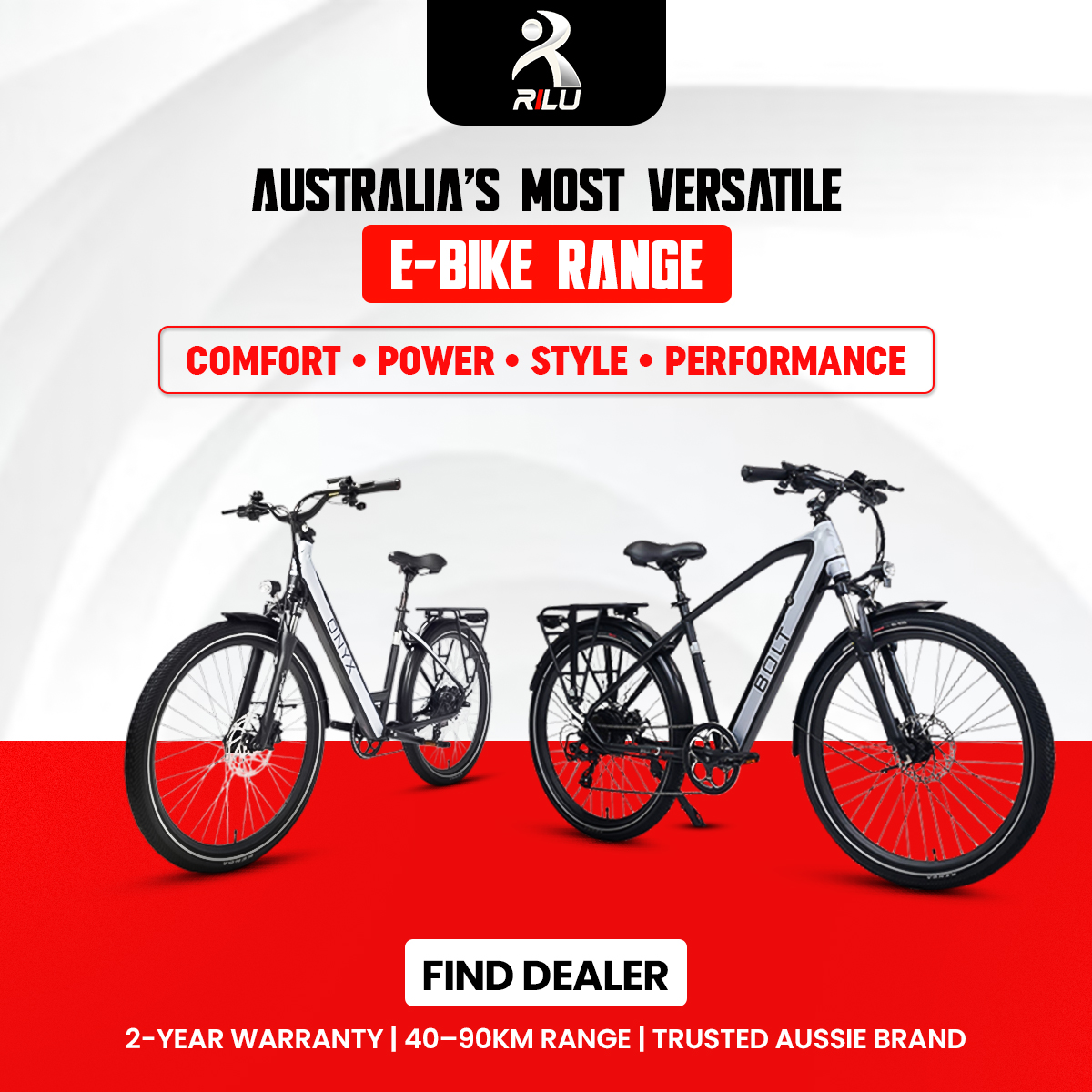 RILU e-Bike Facebook ad: E-bikes Built for Australian roads