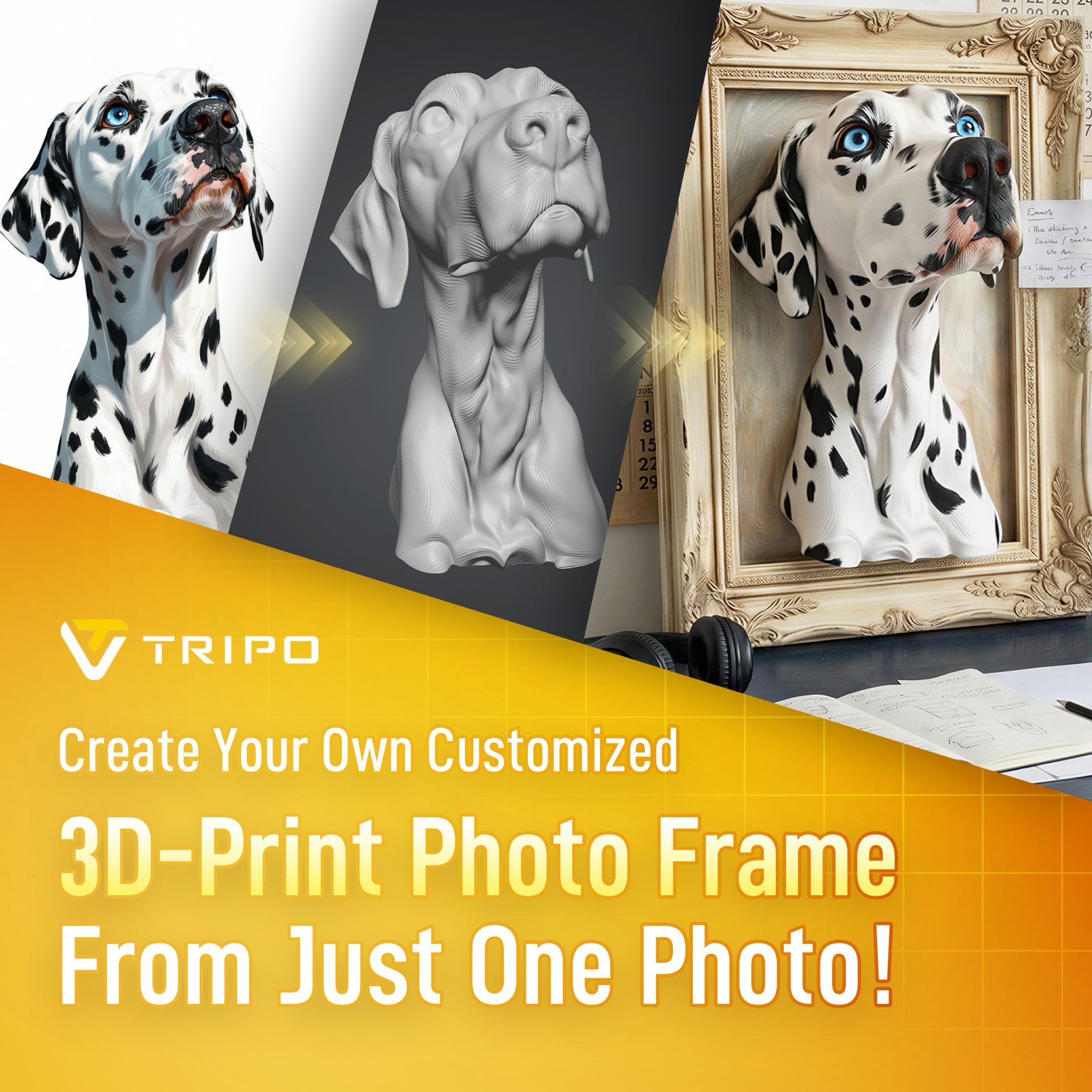 Tripo 3D Facebook ad