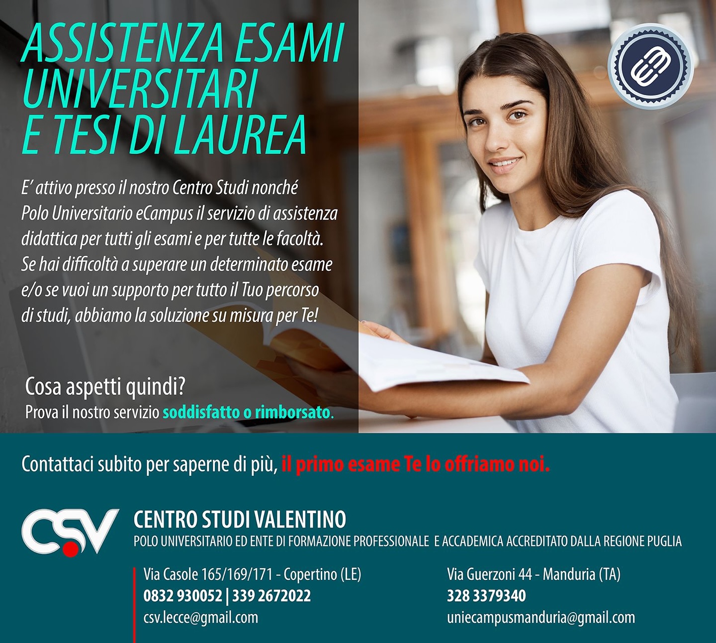 Centro Studi Valentino Facebook ad: ASSISTENZA ESAMI UNIVERSITARI E TESI DI LAUREA