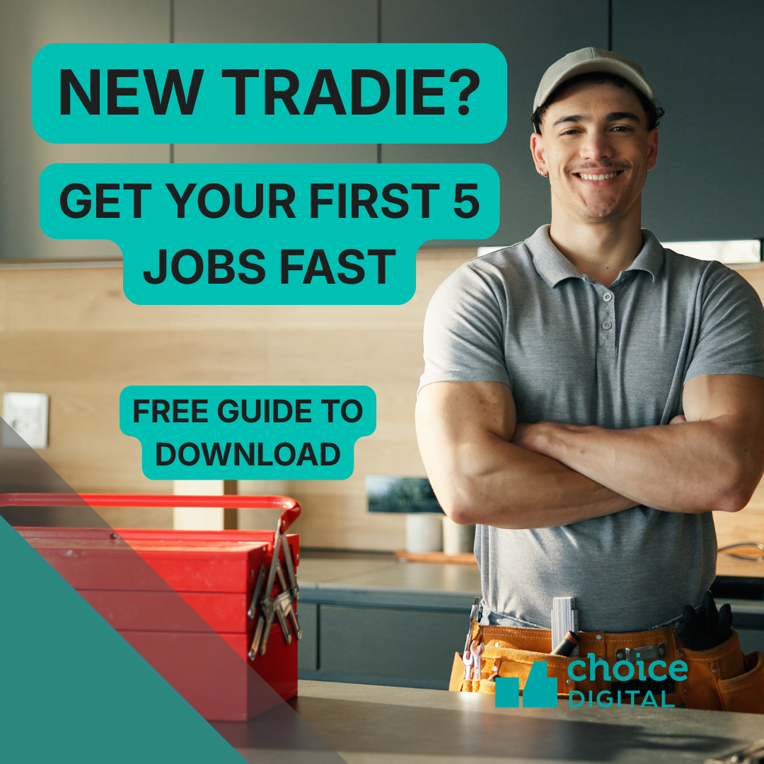 Choice Digital Facebook ad: Just gone out on your own? Get your first 5 jobs fast.