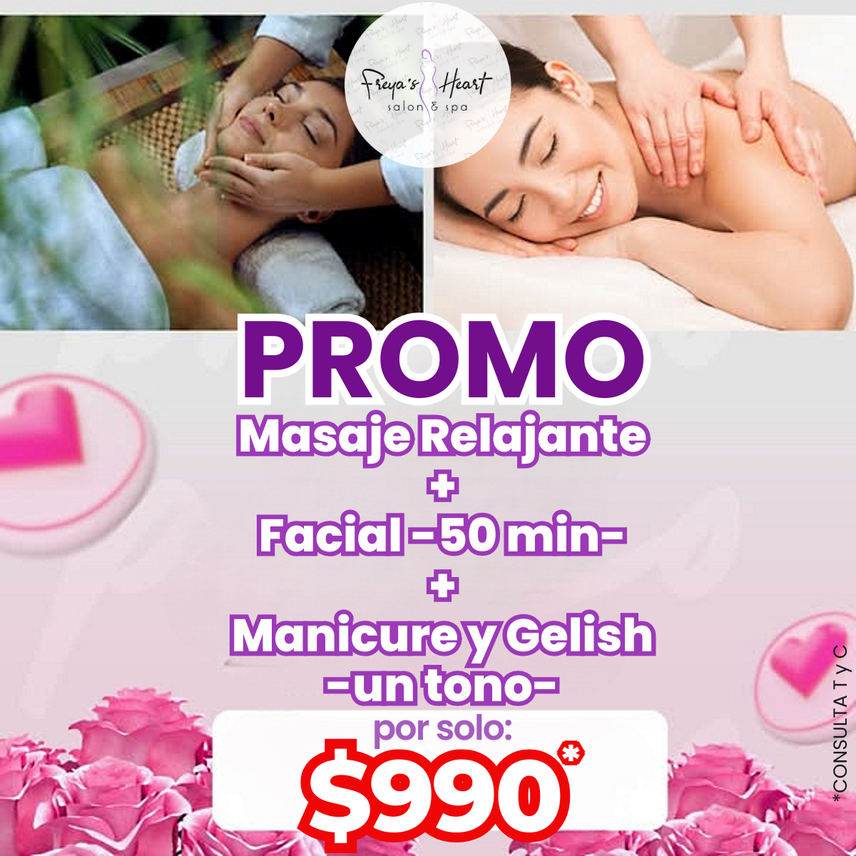 Freya's Heart Salon & Spa Facebook ad: [PROMO]Relajate