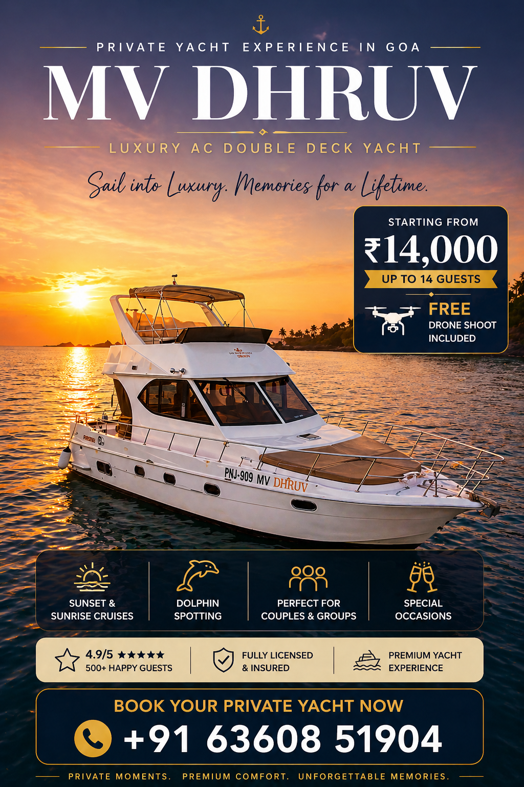 Yacht Club India Facebook ad: Chat with us
