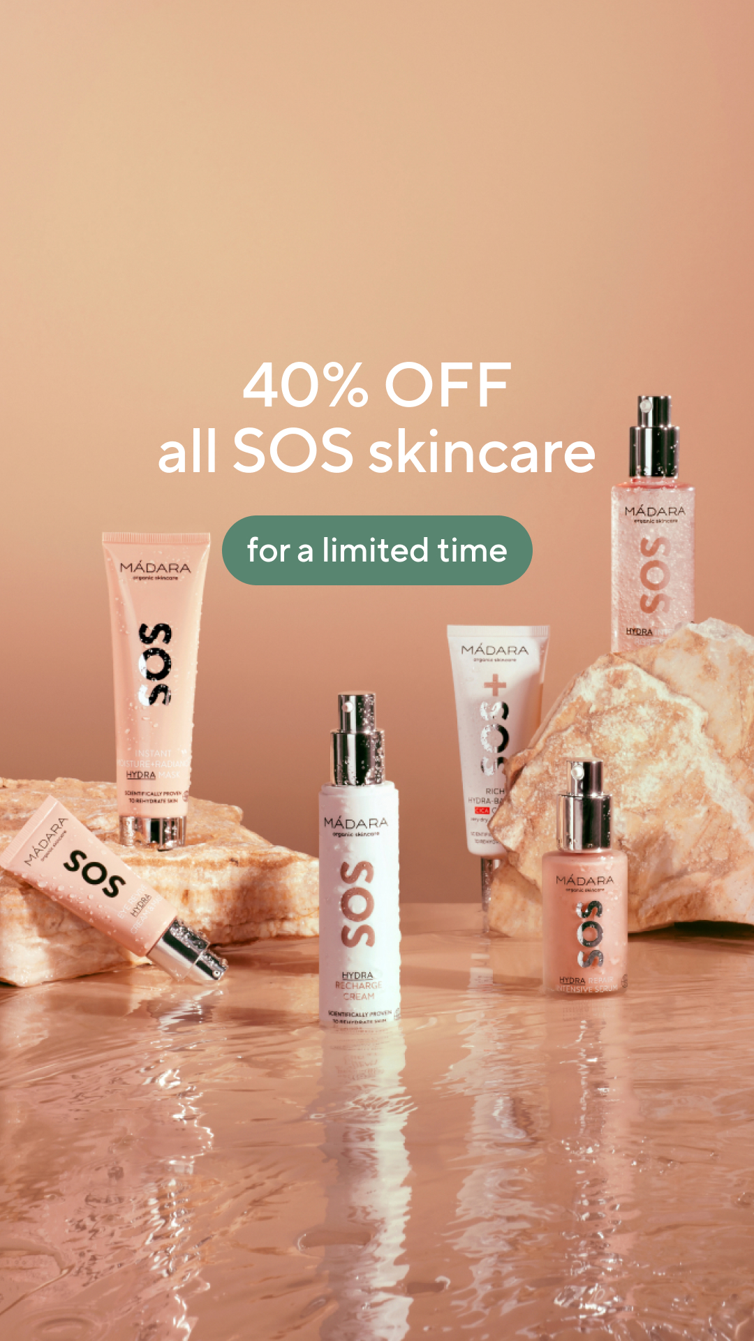 Mádara Organic Skincare Facebook ad