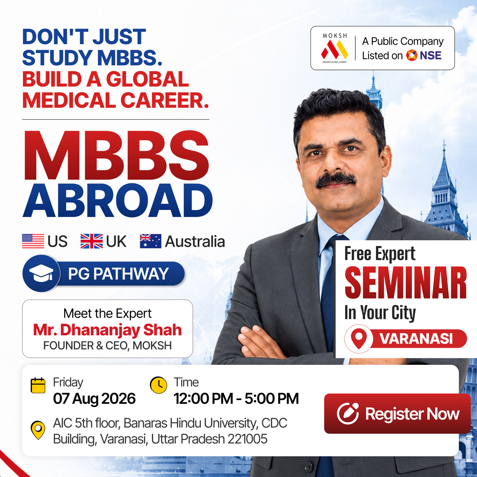 MOKSH Career Planner Facebook ad from Aug 3, 2026