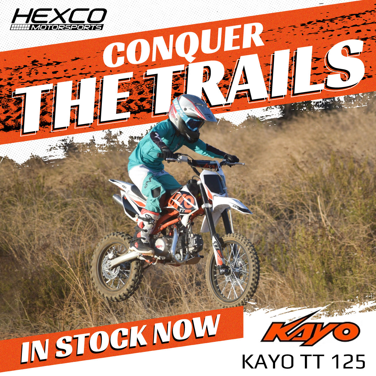 Hexco Motorsports Facebook ad: From rugged ATVs to high-performance dirt bikes, Kayo…