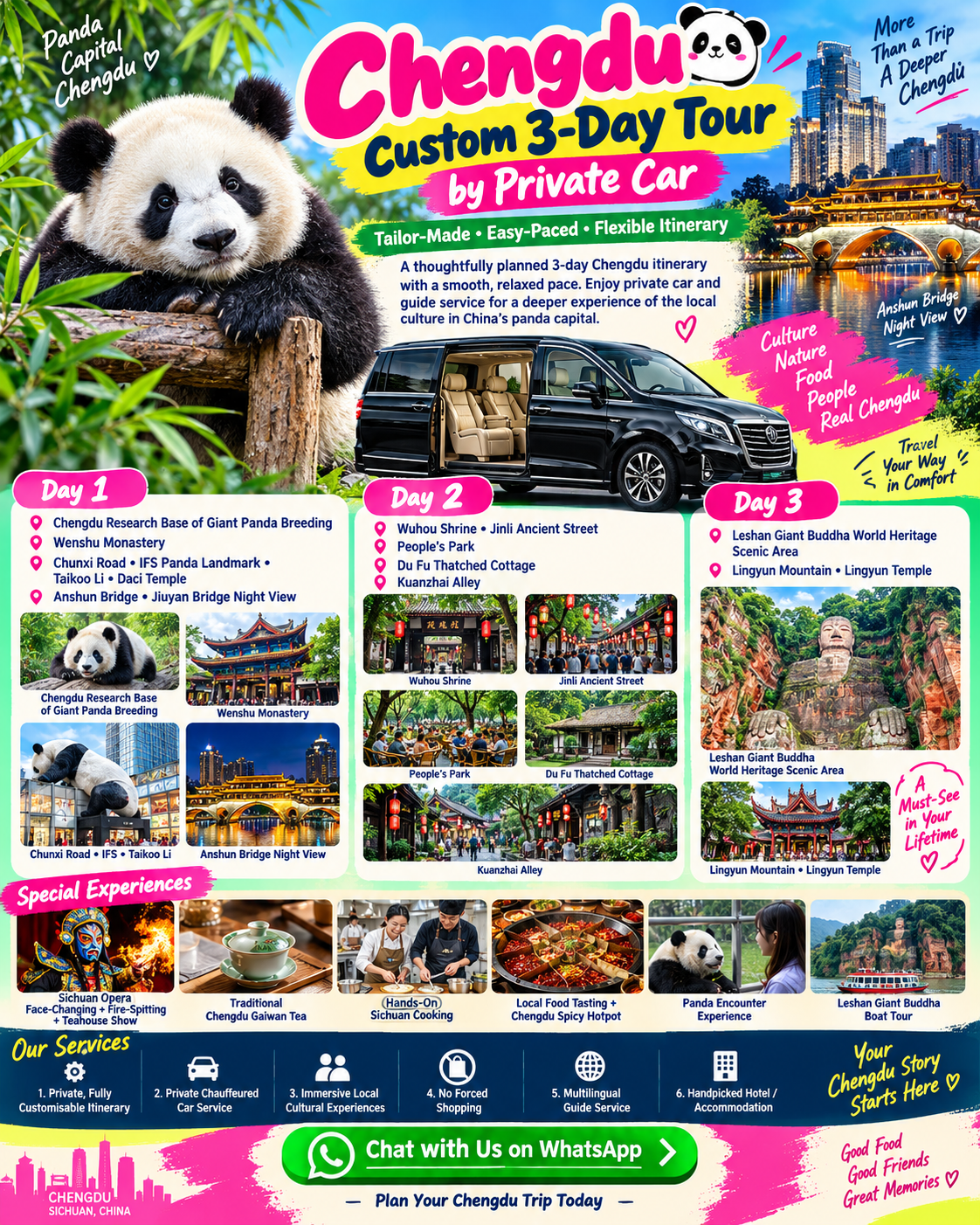 Panda Guide Private Tours Facebook ad: Build My Chengdu Route