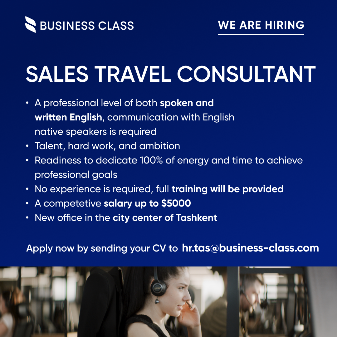 Business-Class.com Facebook ad: Sales Travel Consultant