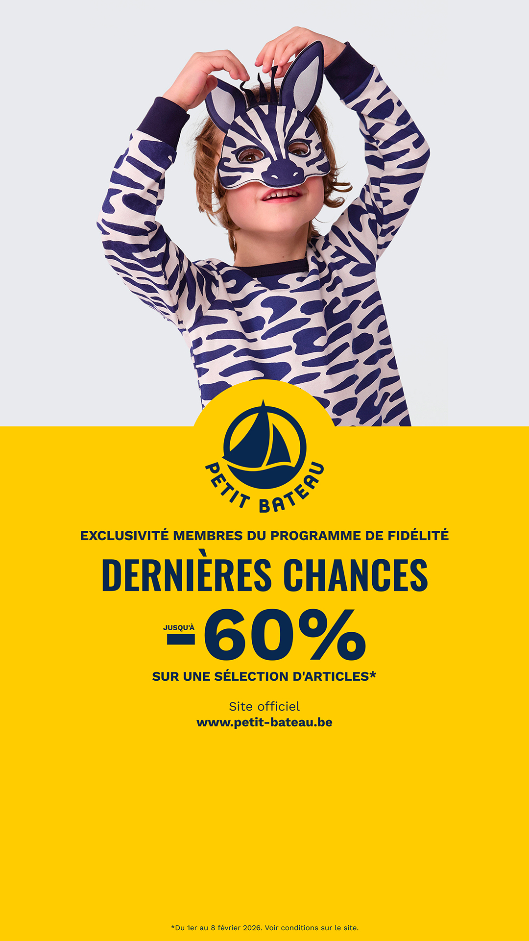 Petit Bateau Facebook ad from Feb 1, 2026