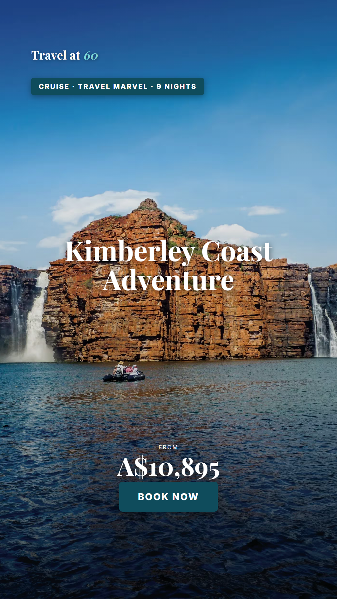 Travel at 60 Australia Facebook ad
