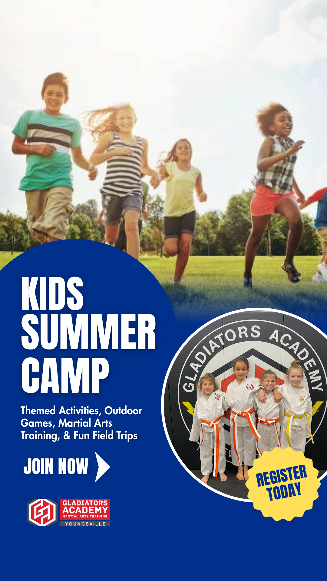 Gladiators Academy of Youngsville Facebook ad
