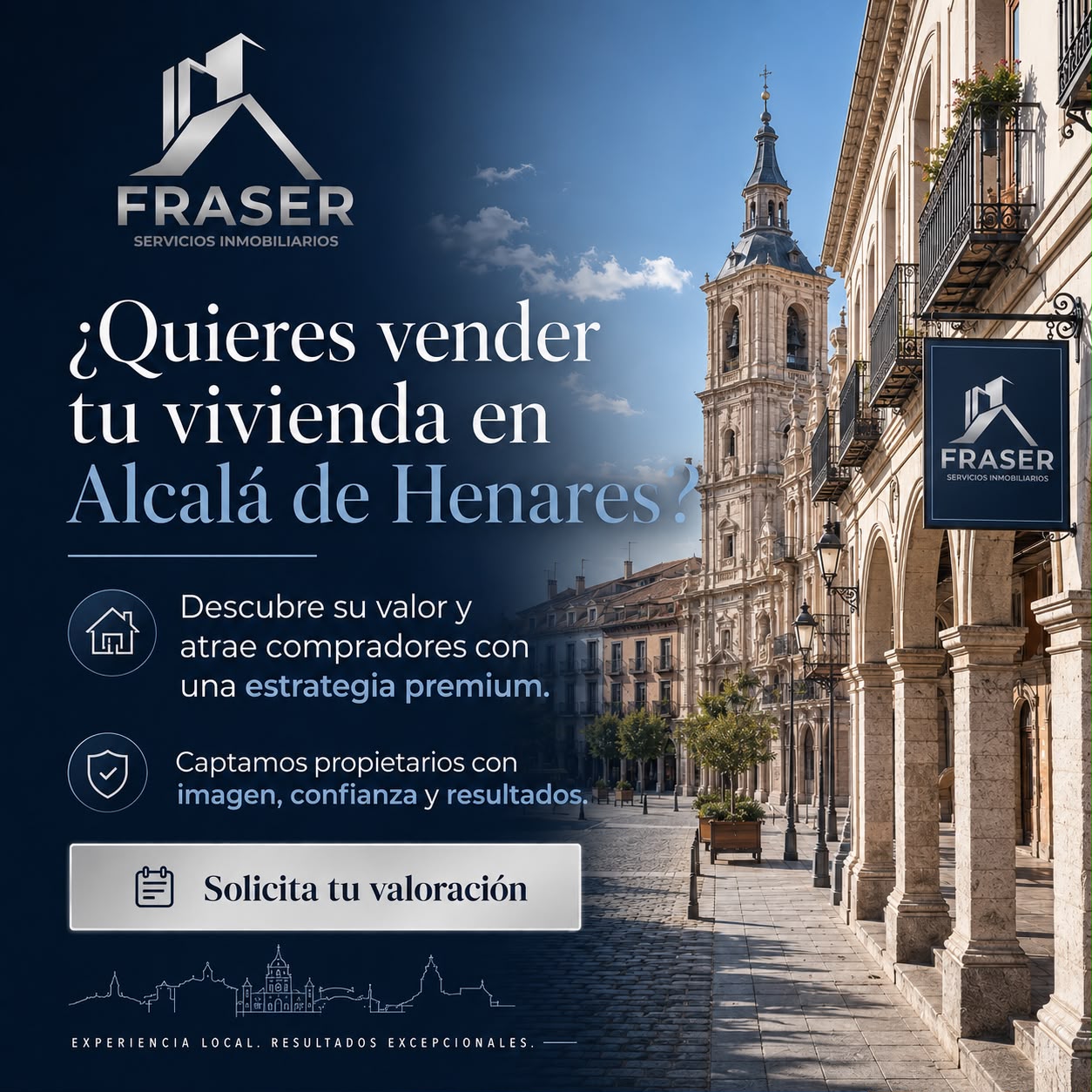 Fraser Inmobiliaria Facebook ad: Descubre cuánto vale tu vivienda