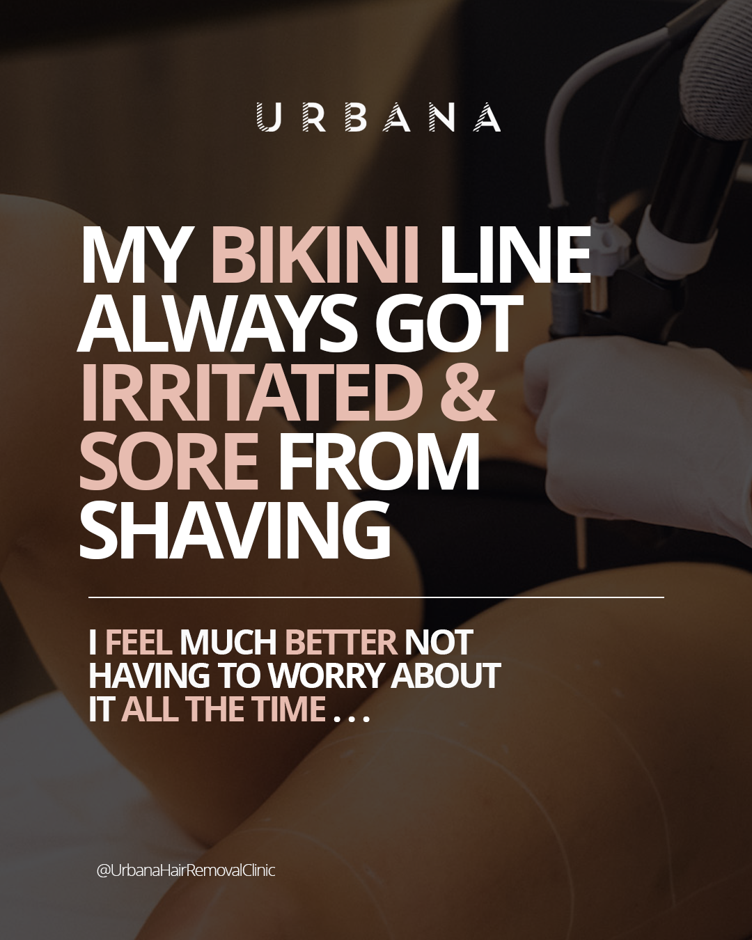 Urbana Laser Hair Removal Facebook ad