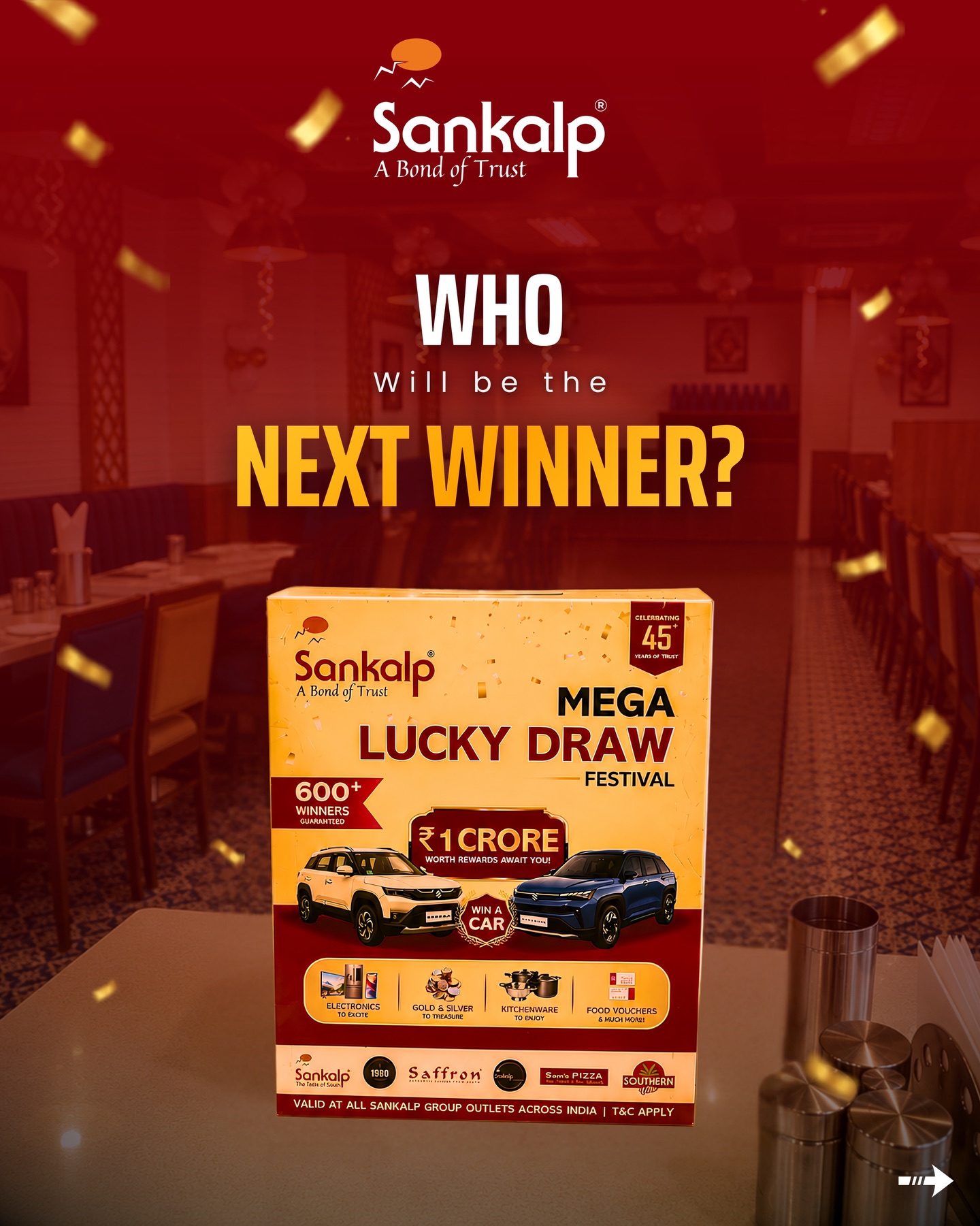 Sankalp Restaurant Facebook ad