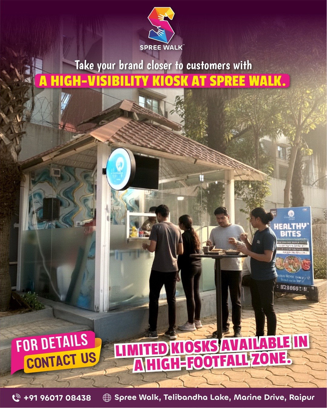 Spree walk Facebook ad: Book Your Advertising Space