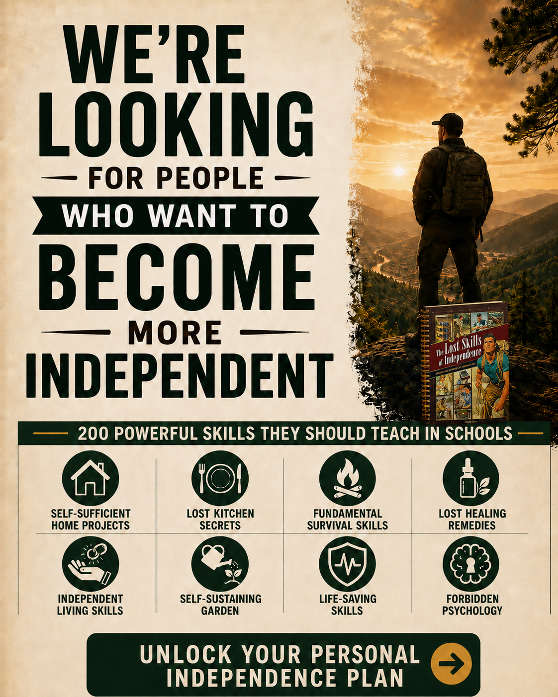 The Lost Skills of Independence Facebook ad