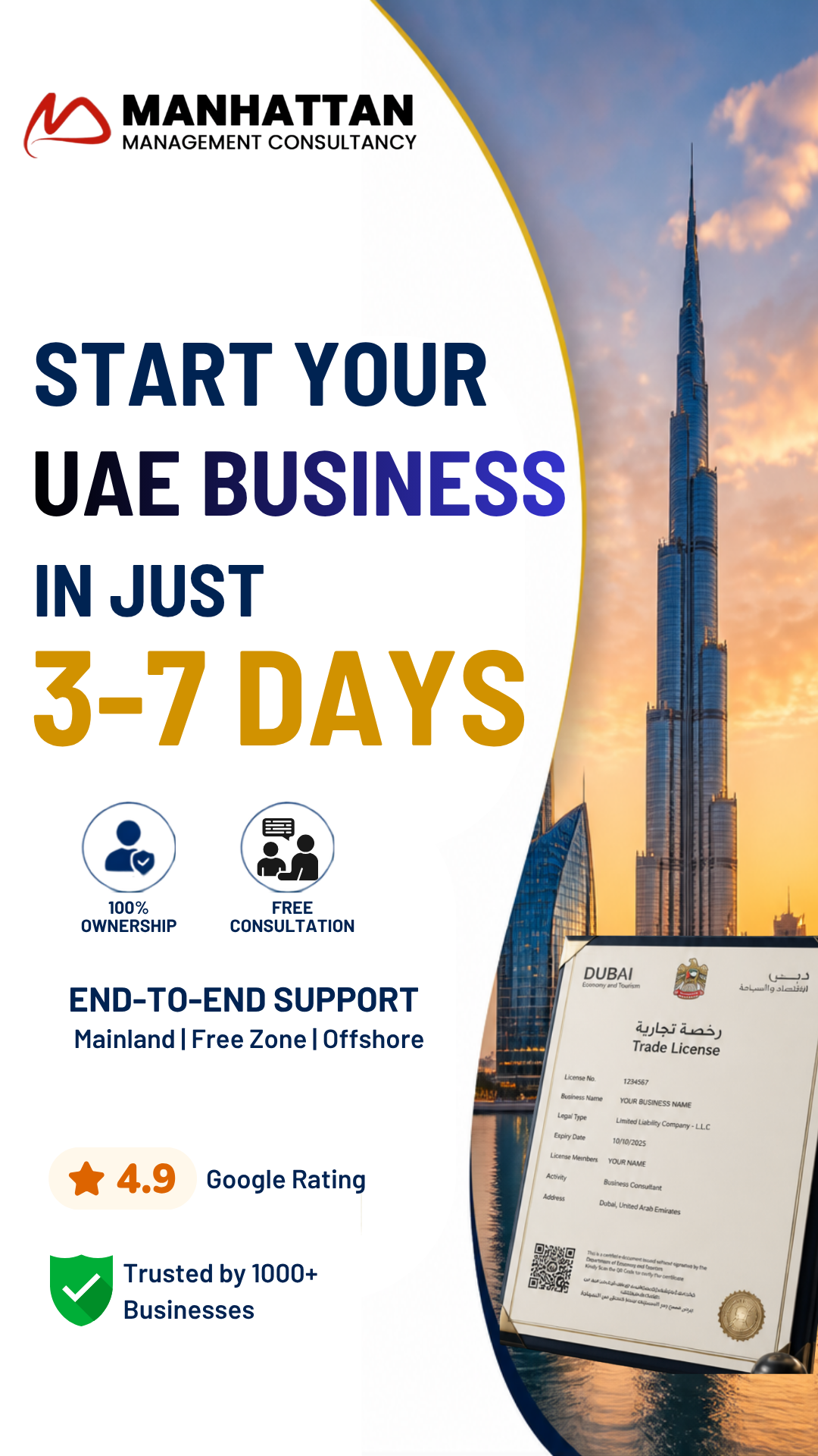 Manhattan Management Consultancy - MMC Facebook ad: Expand your business to the UAE with a…