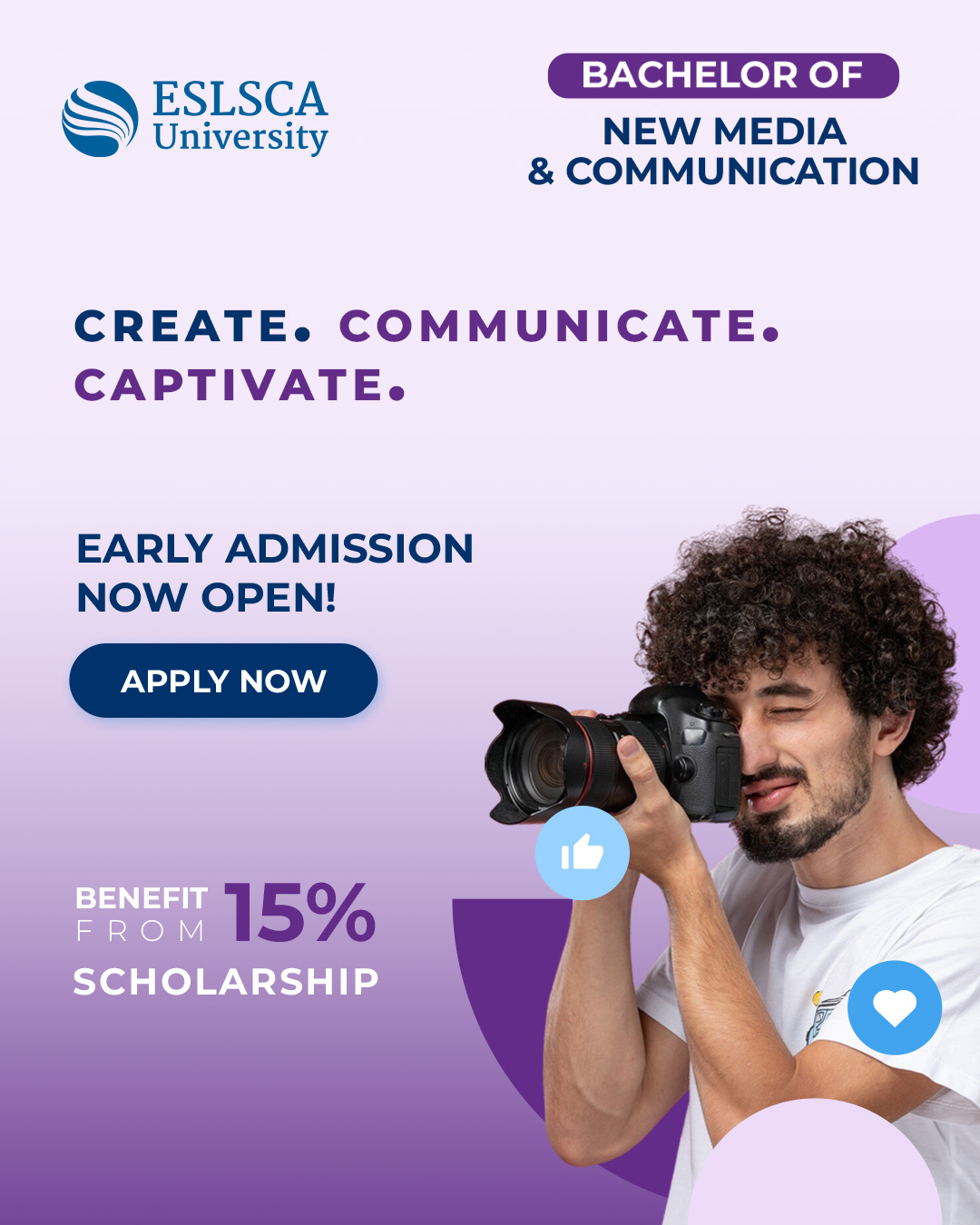 ESLSCA Undergraduate Facebook ad