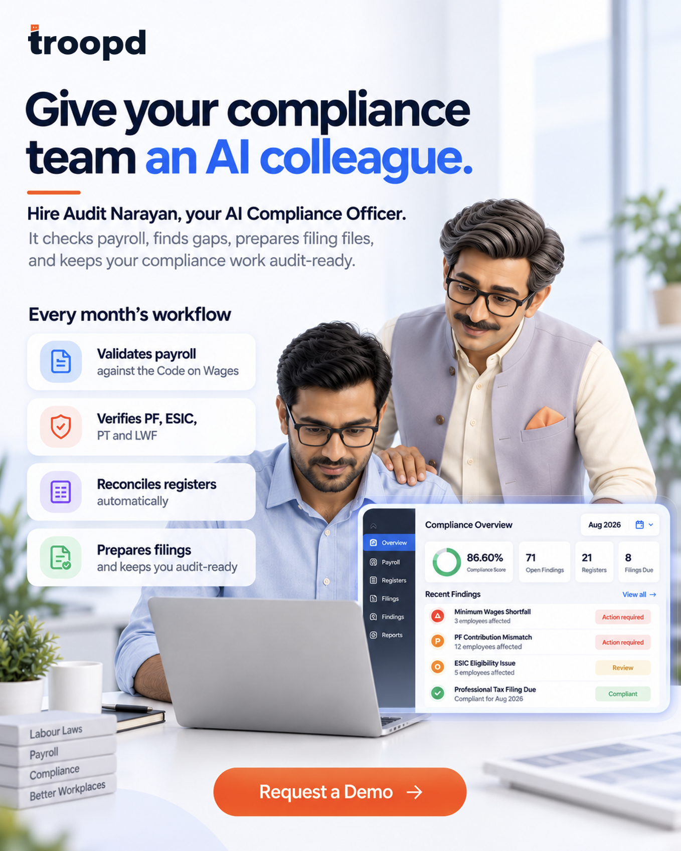 Troopd Facebook ad: Hire Your AI Compliance Officer