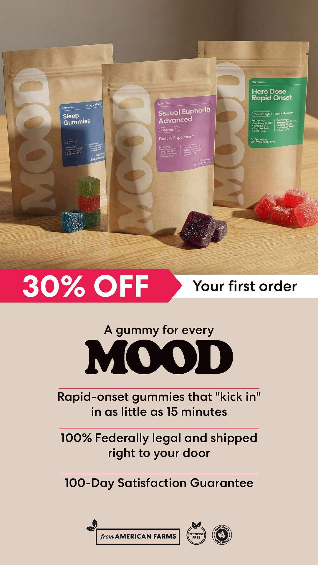 Mood Select Facebook ad