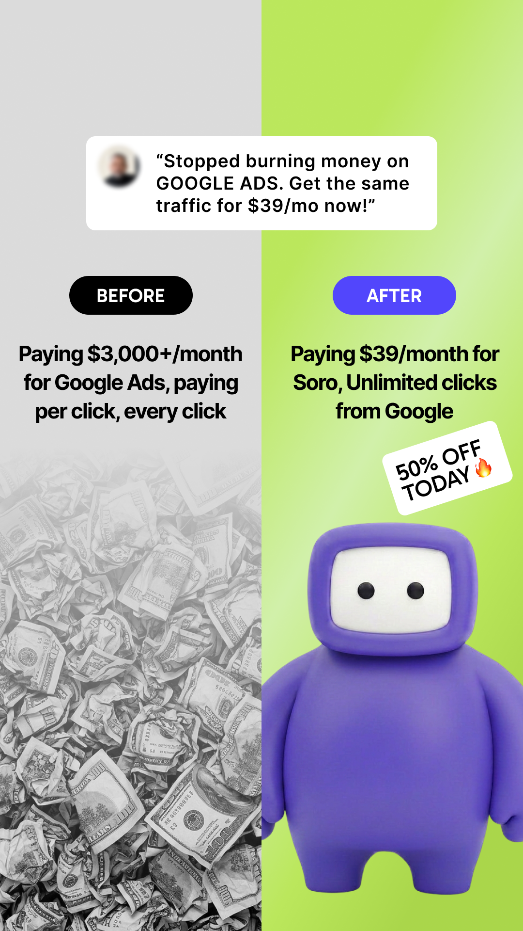 Soro SEO Facebook ad