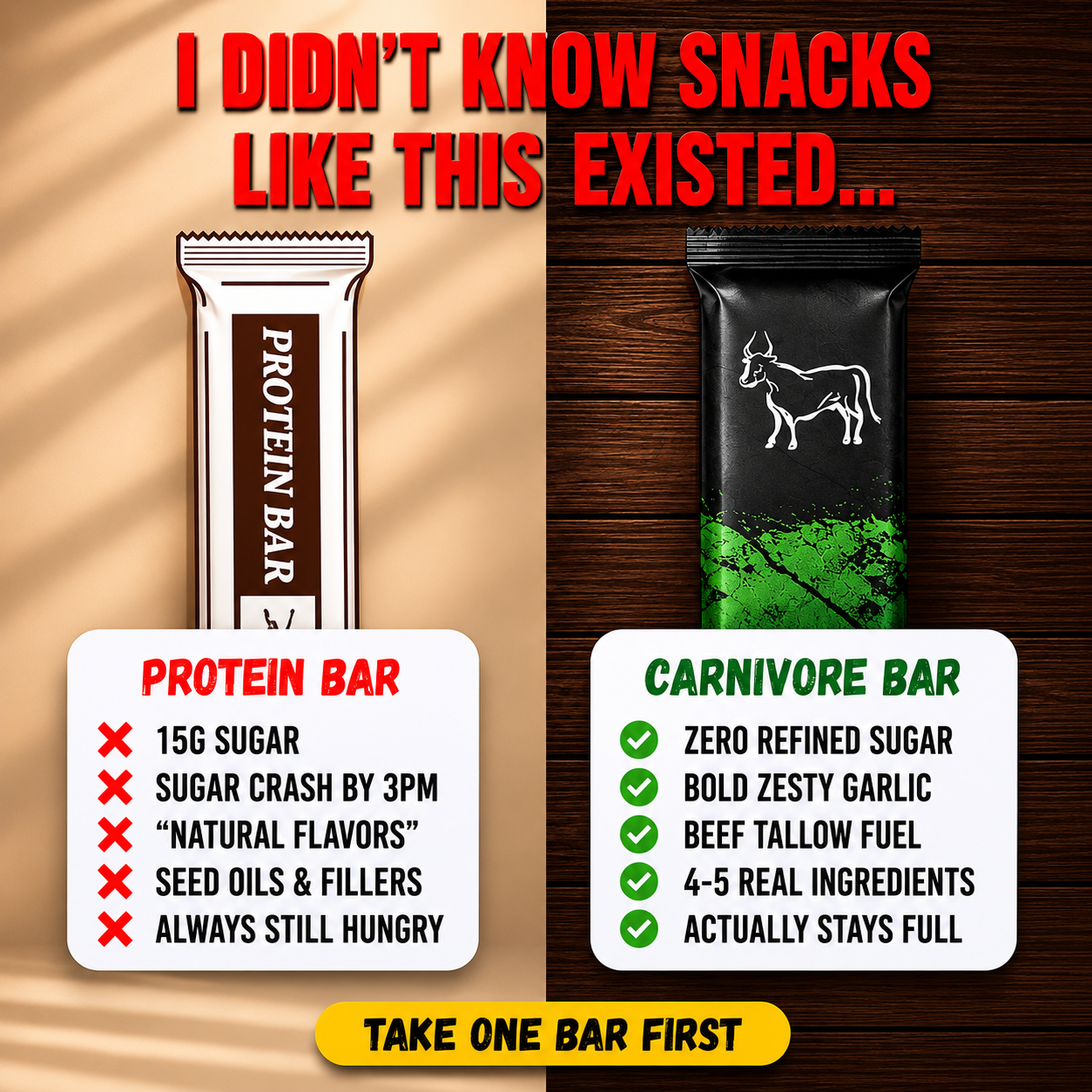 The Carnivore Bar Facebook ad