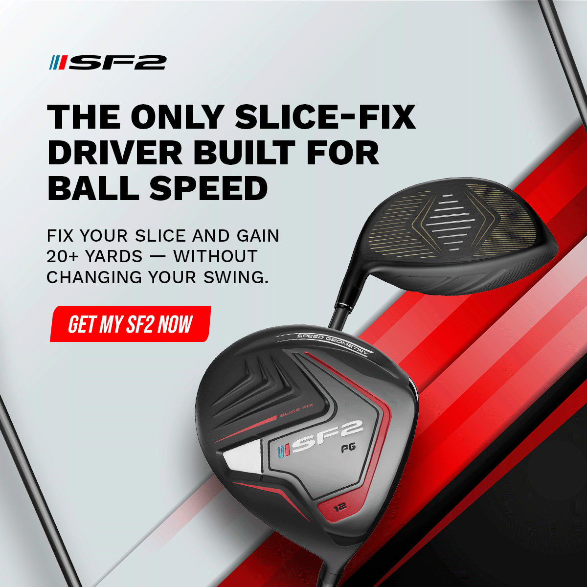 Performance Golf Facebook ad