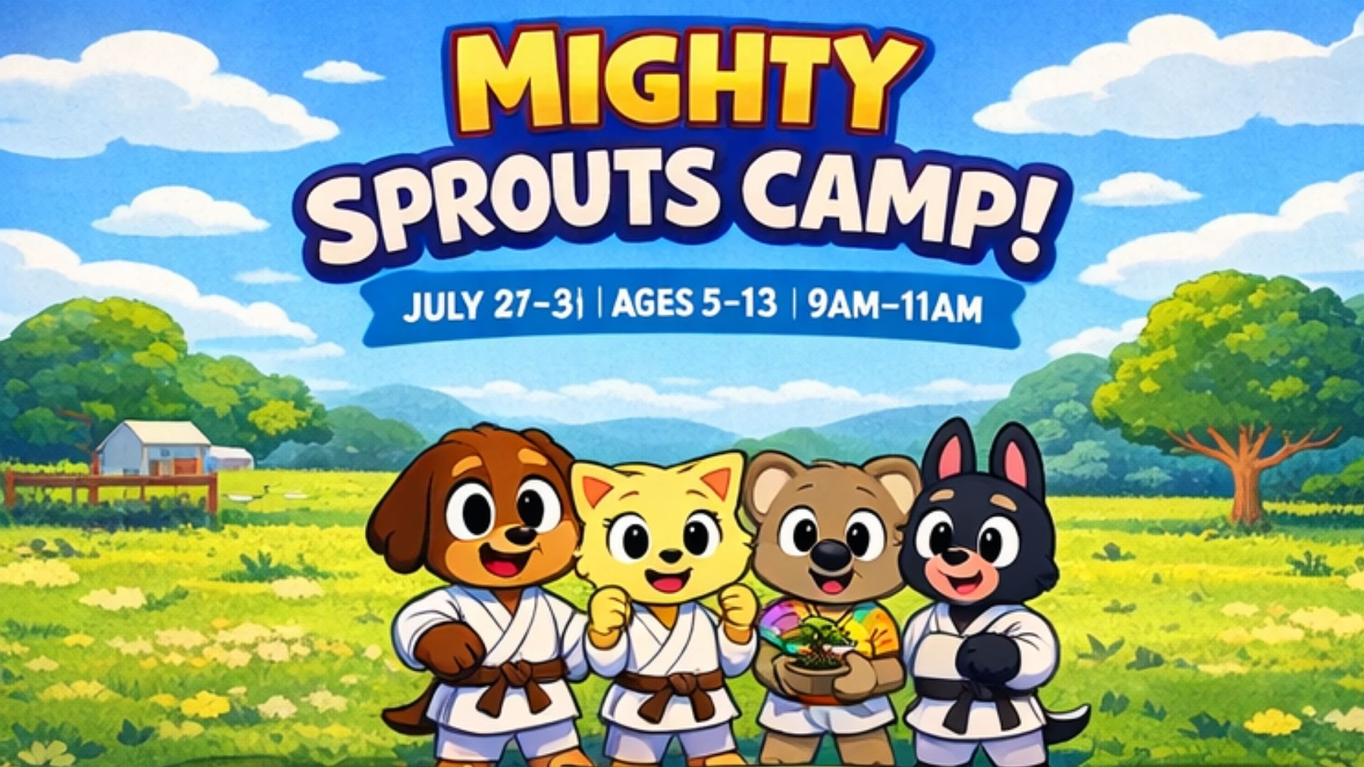 The Harvest Concept Facebook ad: Preschool Martial Arts Camp