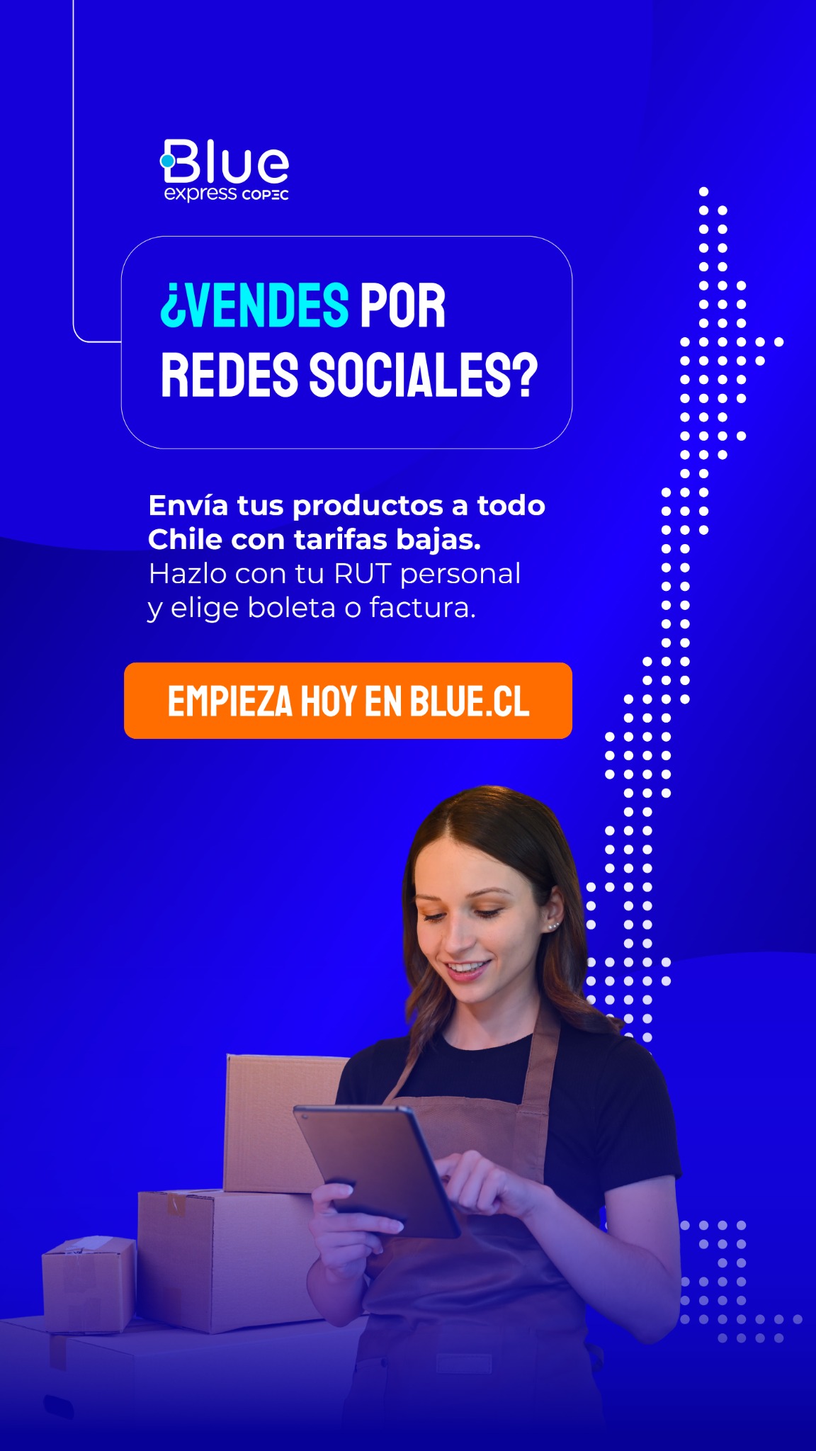 Blue Express Facebook ad