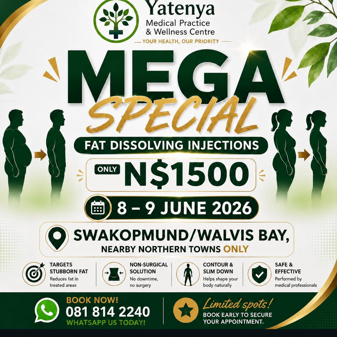 YaTenya Medical Practice & Wellness Center Facebook ad: Chat on Messenger