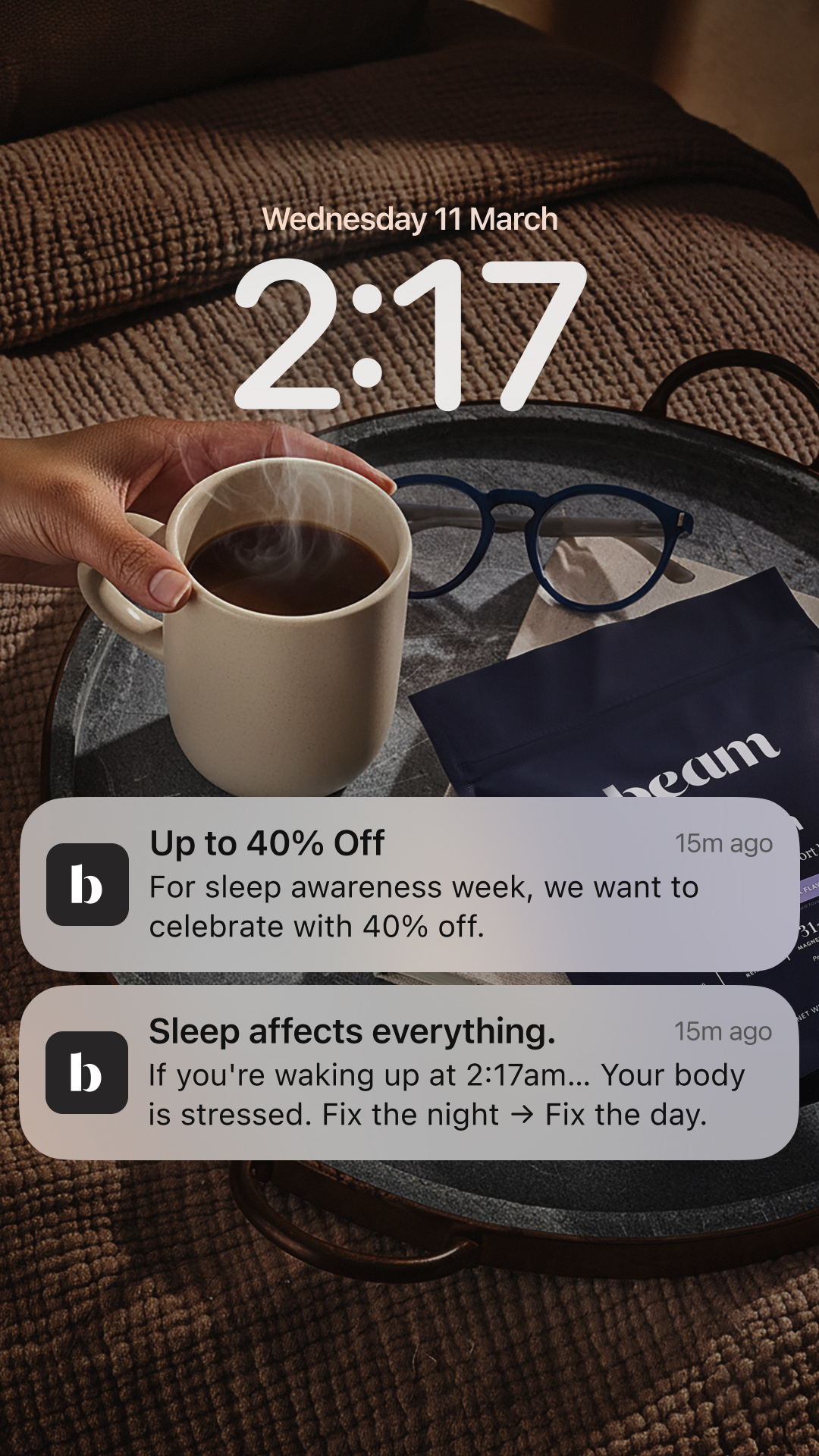 beam Facebook ad