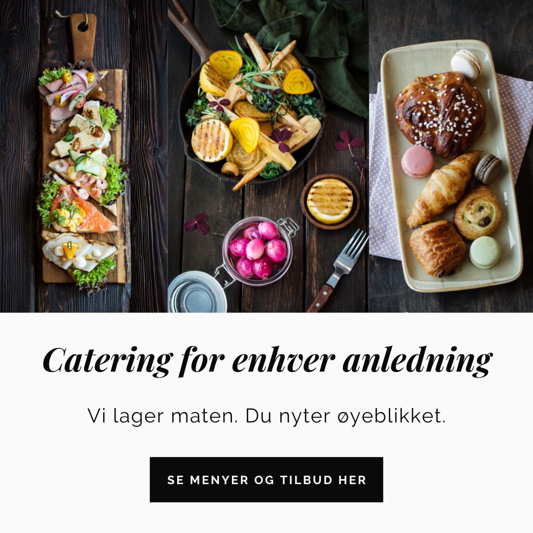 Arena Catering Facebook ad: God mat gjør festen komplett