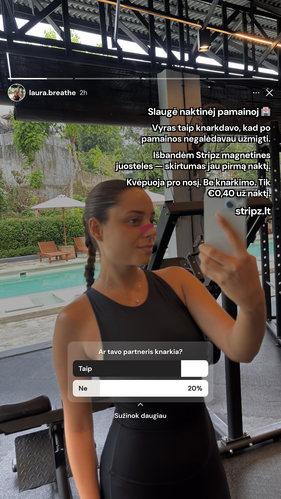 Stripz Facebook ad