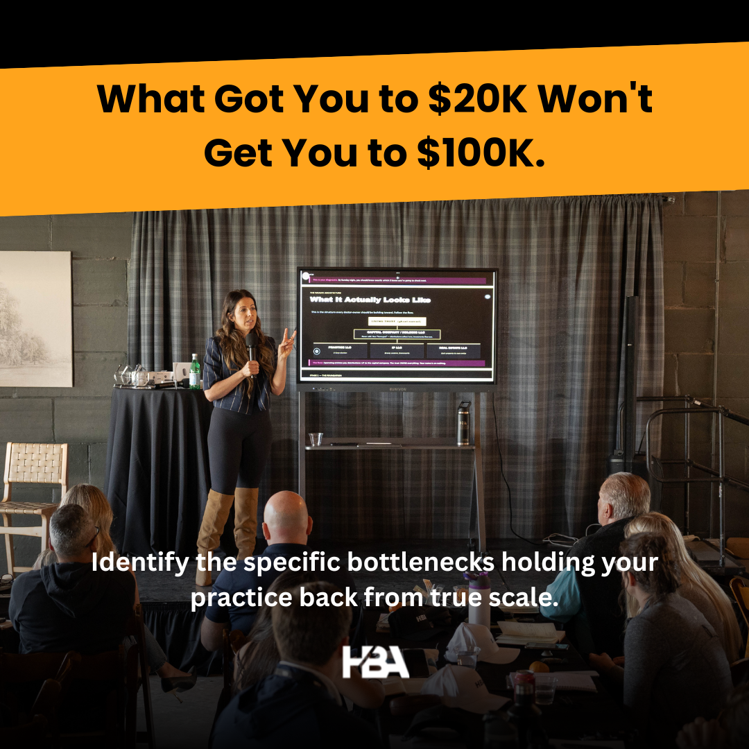 Dr. Abby Sirovica Facebook ad: Stuck Below $50K/Month? It's Not Your Skills, It's Your…