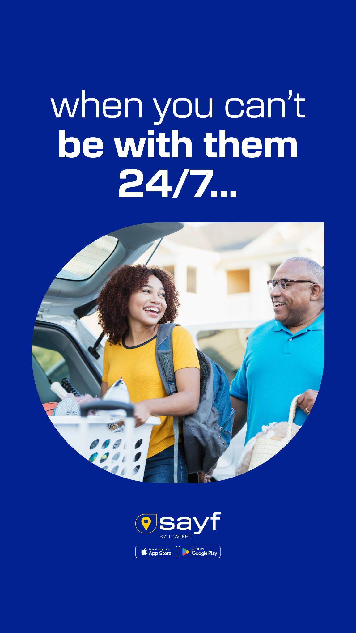 Sayf by Tracker Facebook ad from Feb 3, 2026