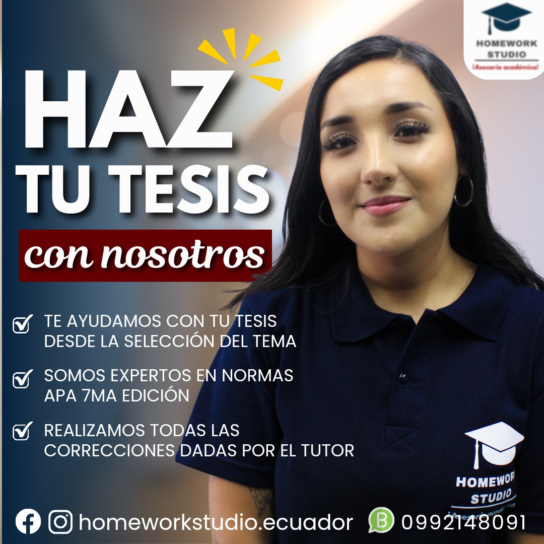 Homework Studio Facebook ad: ¡Tu tesis sin estrés!