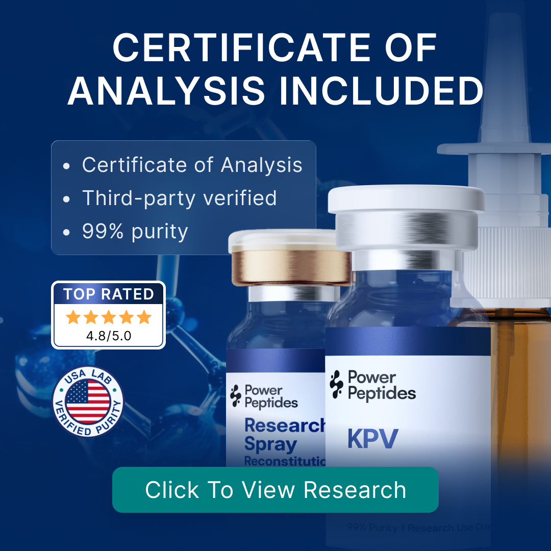 Power Peptides US Facebook ad: Lab-Verified Peptides | 99%+ Purity & COAs