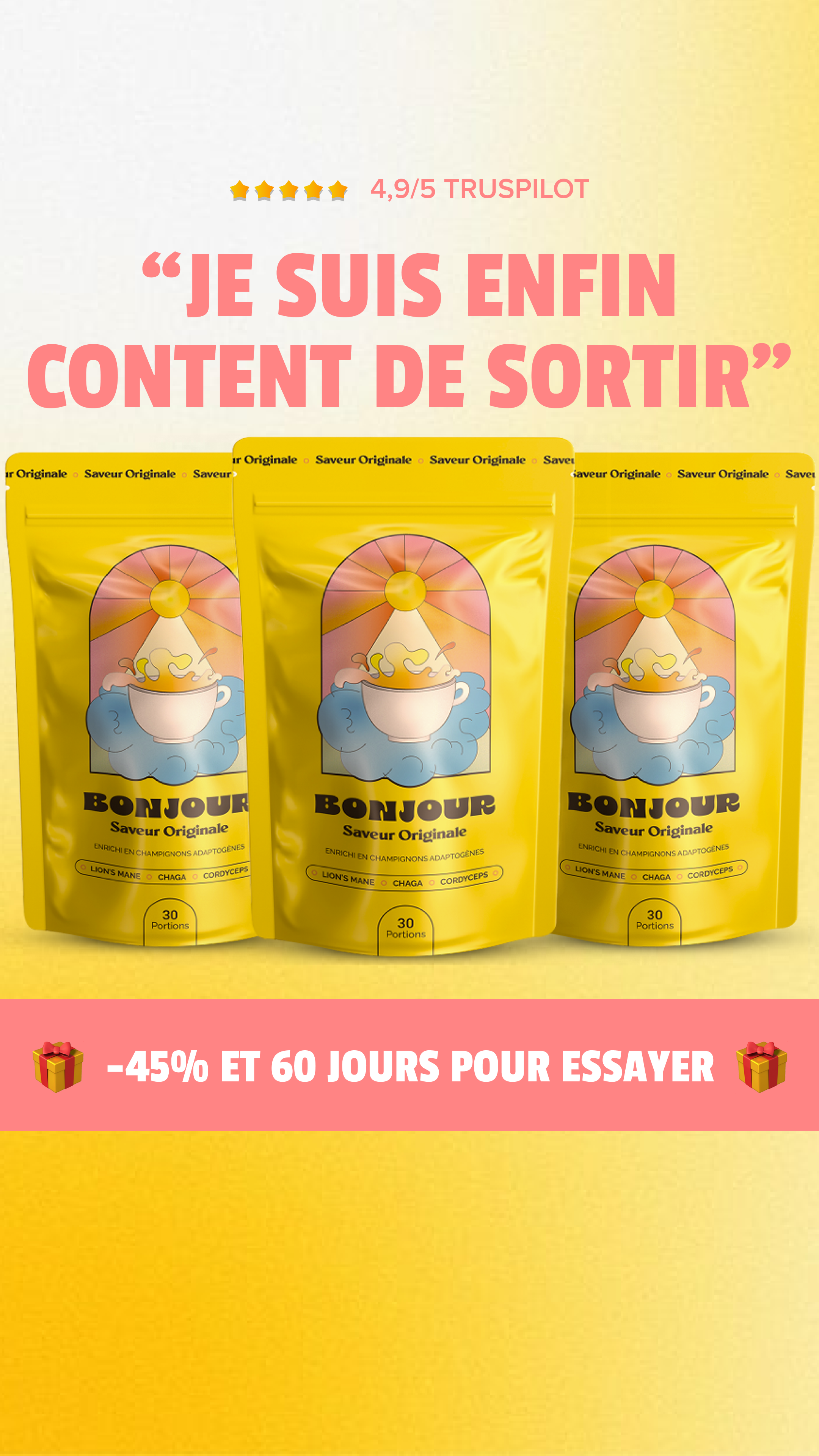 Bonjour Facebook ad