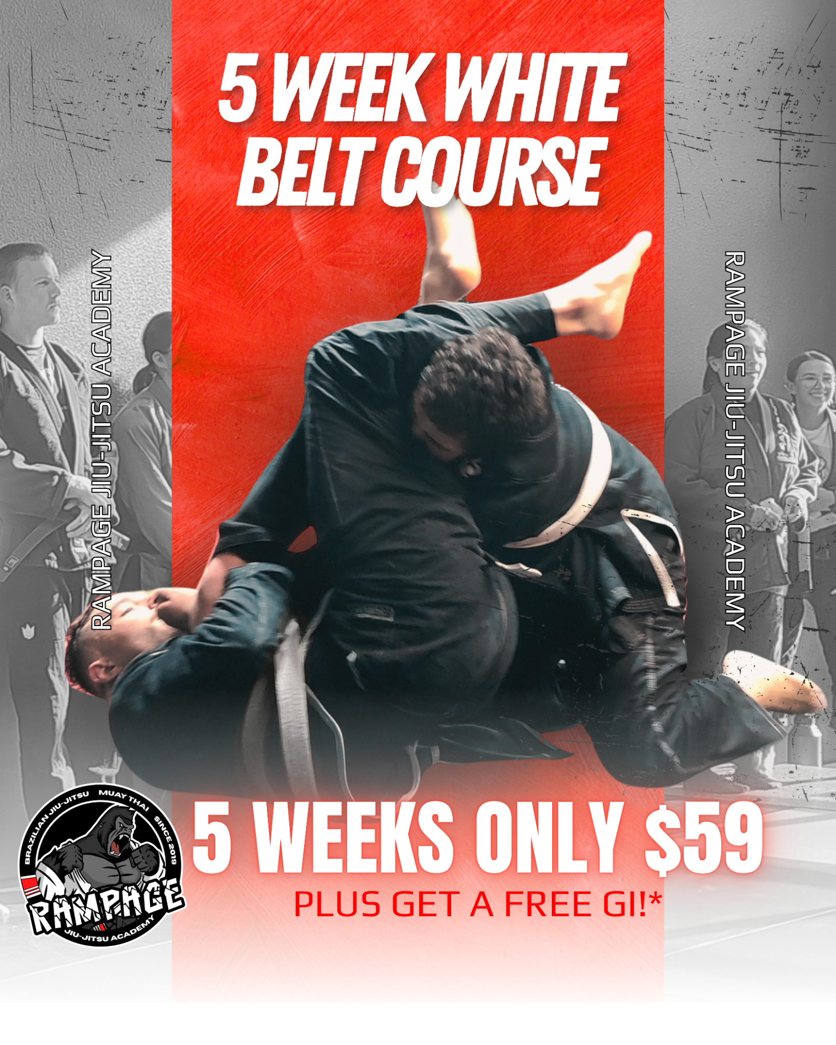 Rampage Jiu-Jitsu Academy Facebook ad from Mar 24, 2026