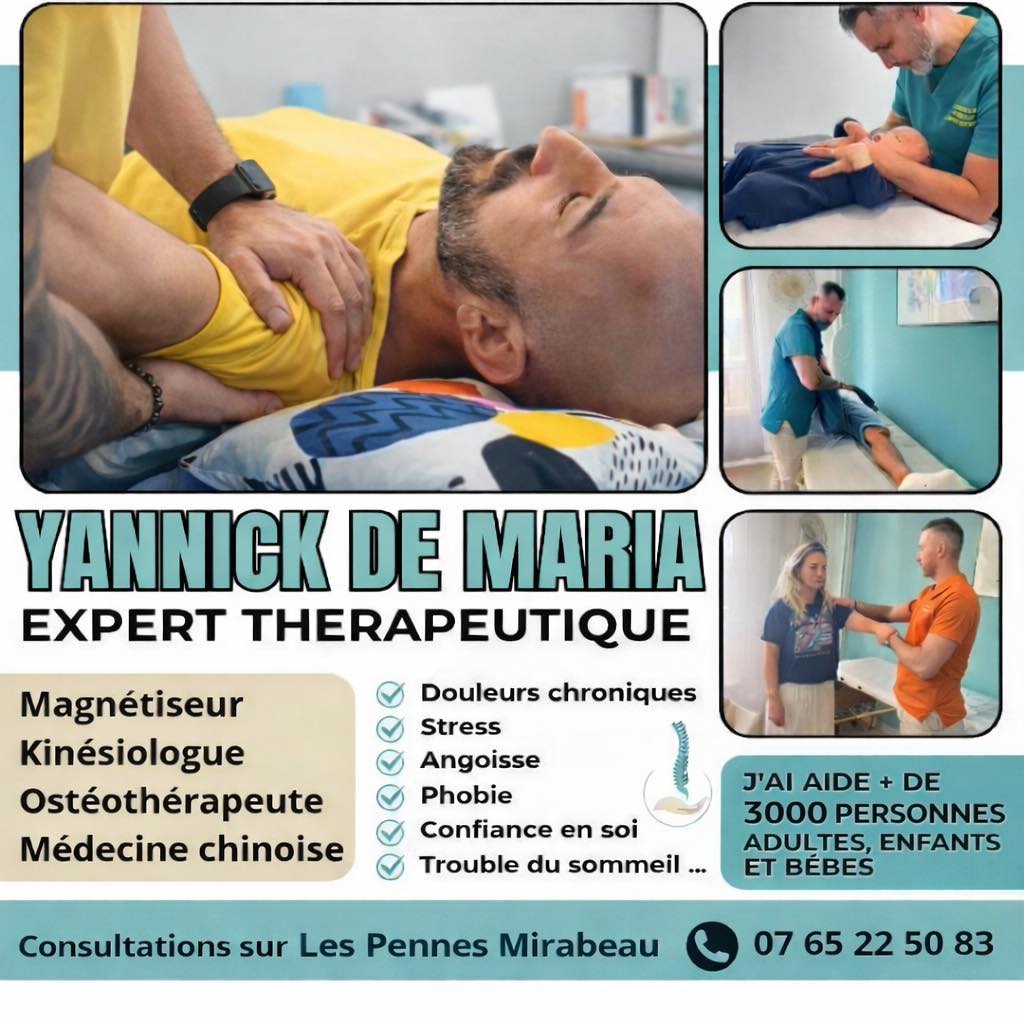 Yannick Meyer De Maria osteo Facebook ad: Fatigue,douleurs,stress?