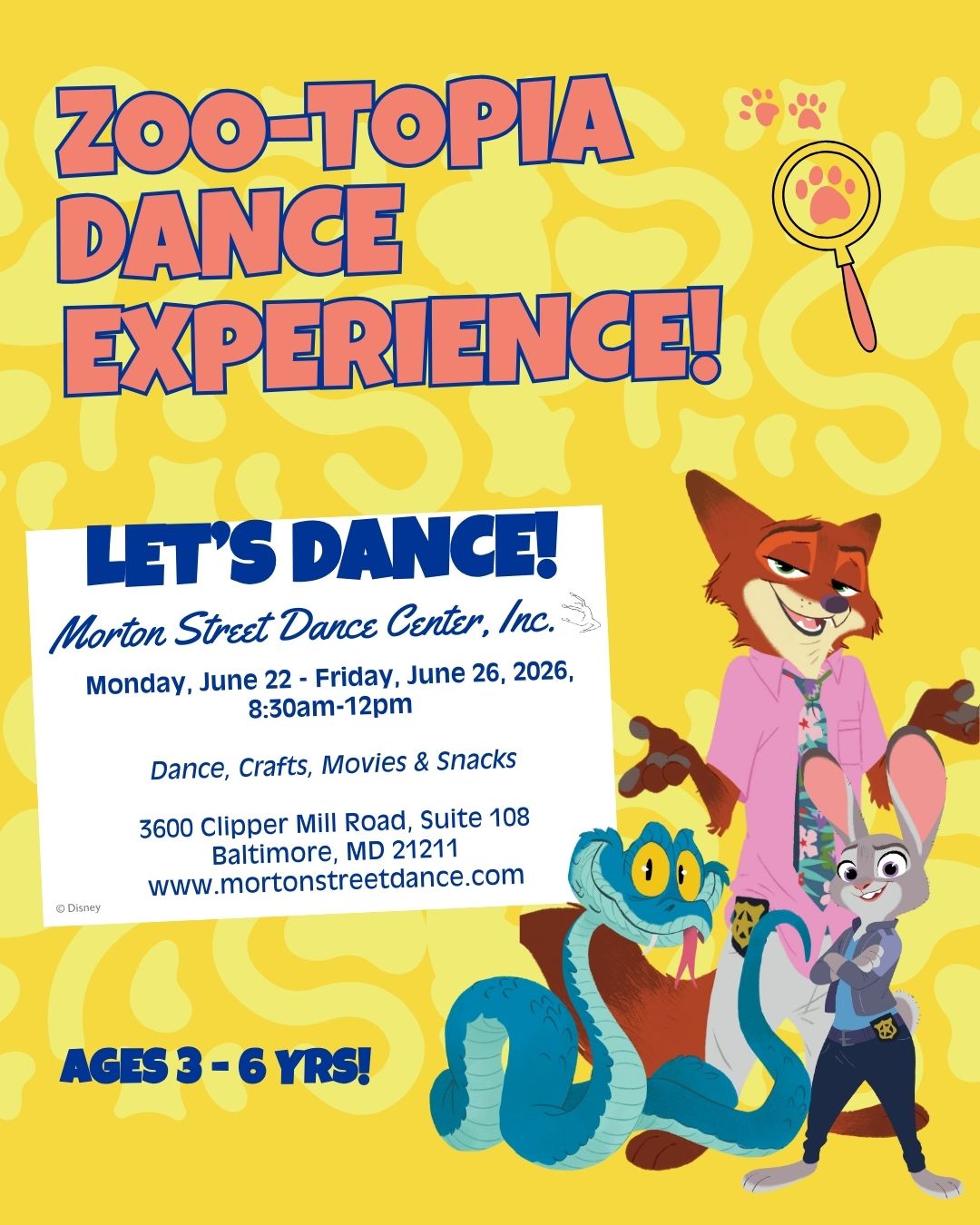 Morton Street Dance Center, Inc. Facebook ad: Summer is Calling!