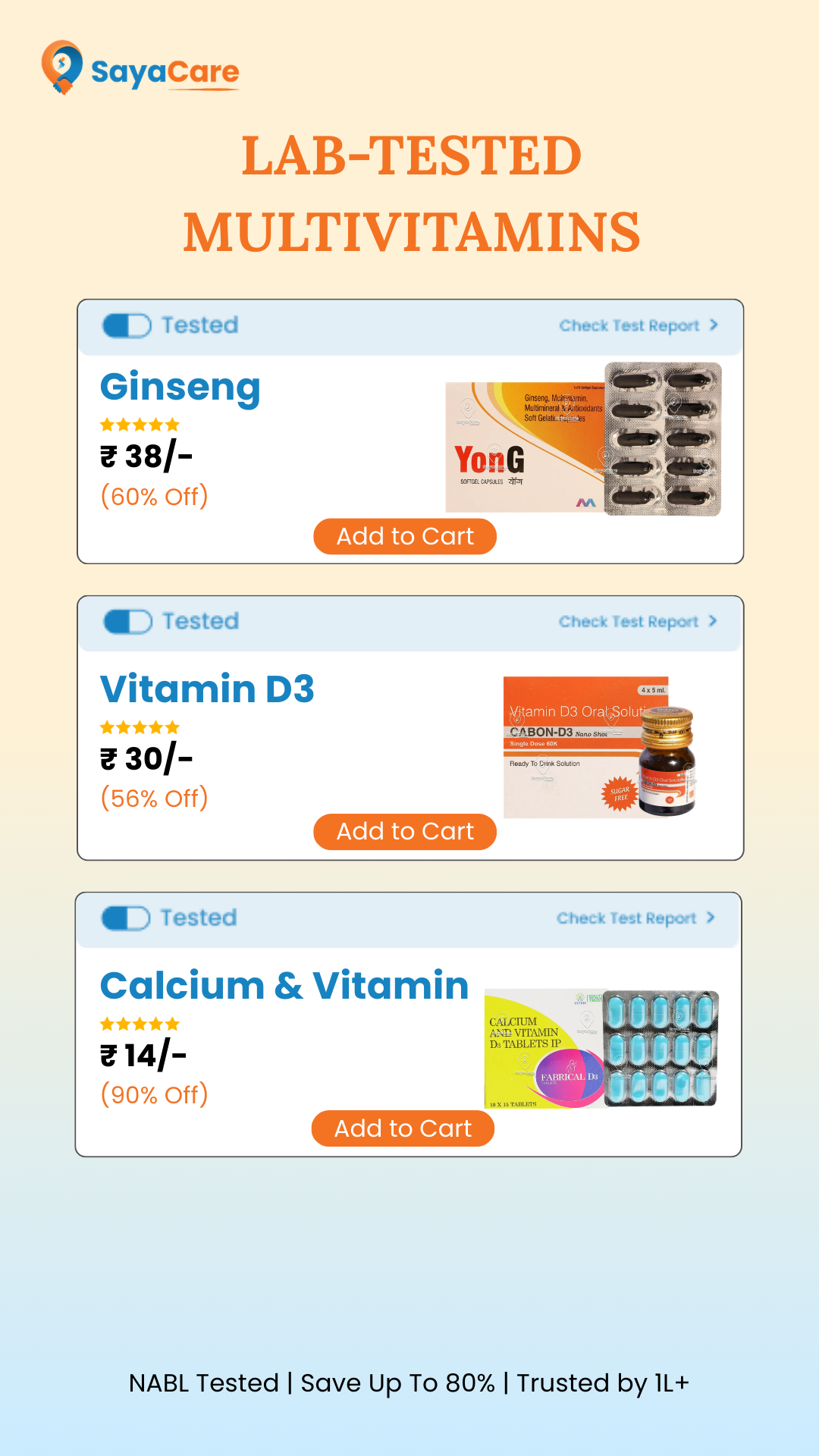 SayaCare Facebook ad